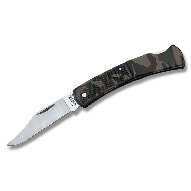Case XX Caliber Lockback Camo Zytel Folding Knife View 1