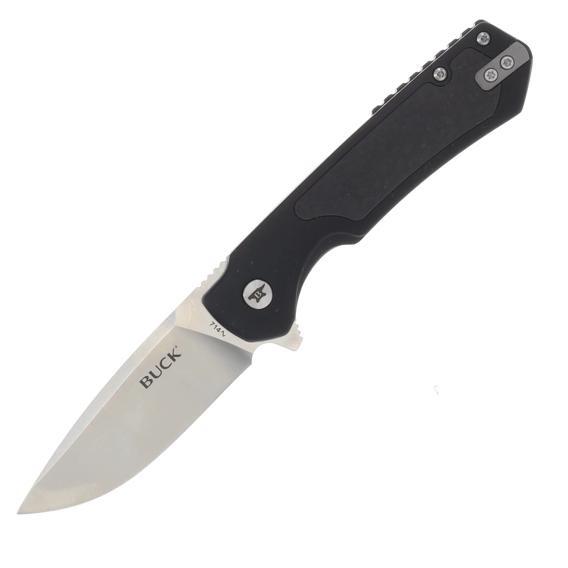 Buck Stinger Folding Knife 3 Inch Plain Satin Drop Point Boxed BU14158 View 1
