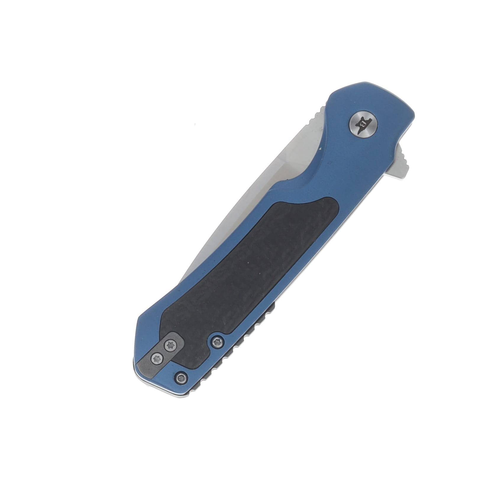 Buck Stinger Blue and Black 3 Inch Plain Satin Drop Point Boxed BU14160 View 5
