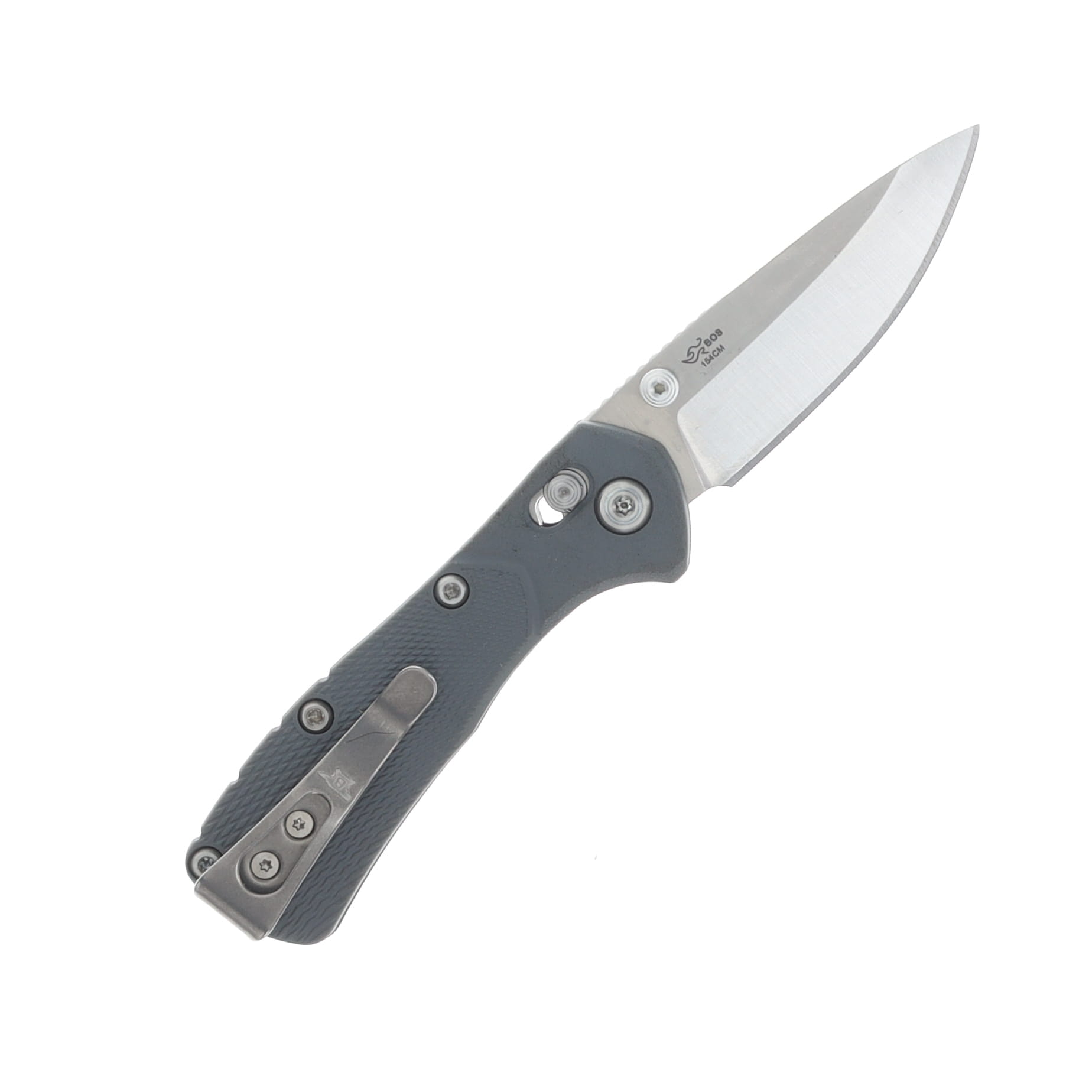 Buck Mini Range Pro Folding Knife Gray 2.62in Plain Satin Drop Point BU13911 View 2
