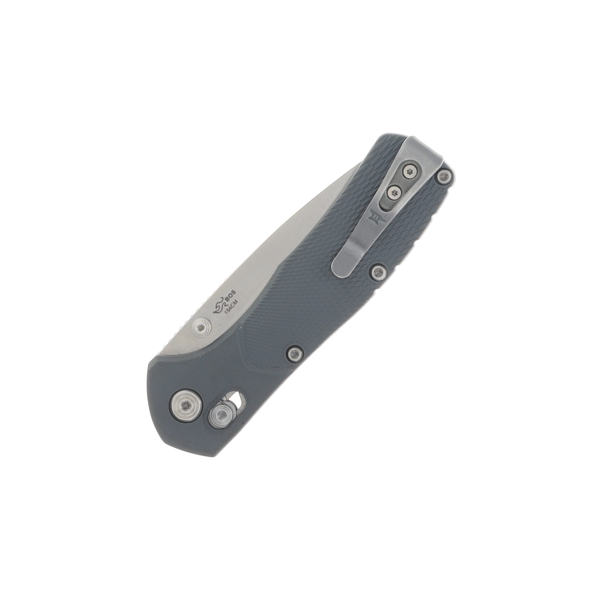 Buck Range Pro Folding Knife Gray 3.37 Inch Plain Satin Drop Point BU13920 View 4