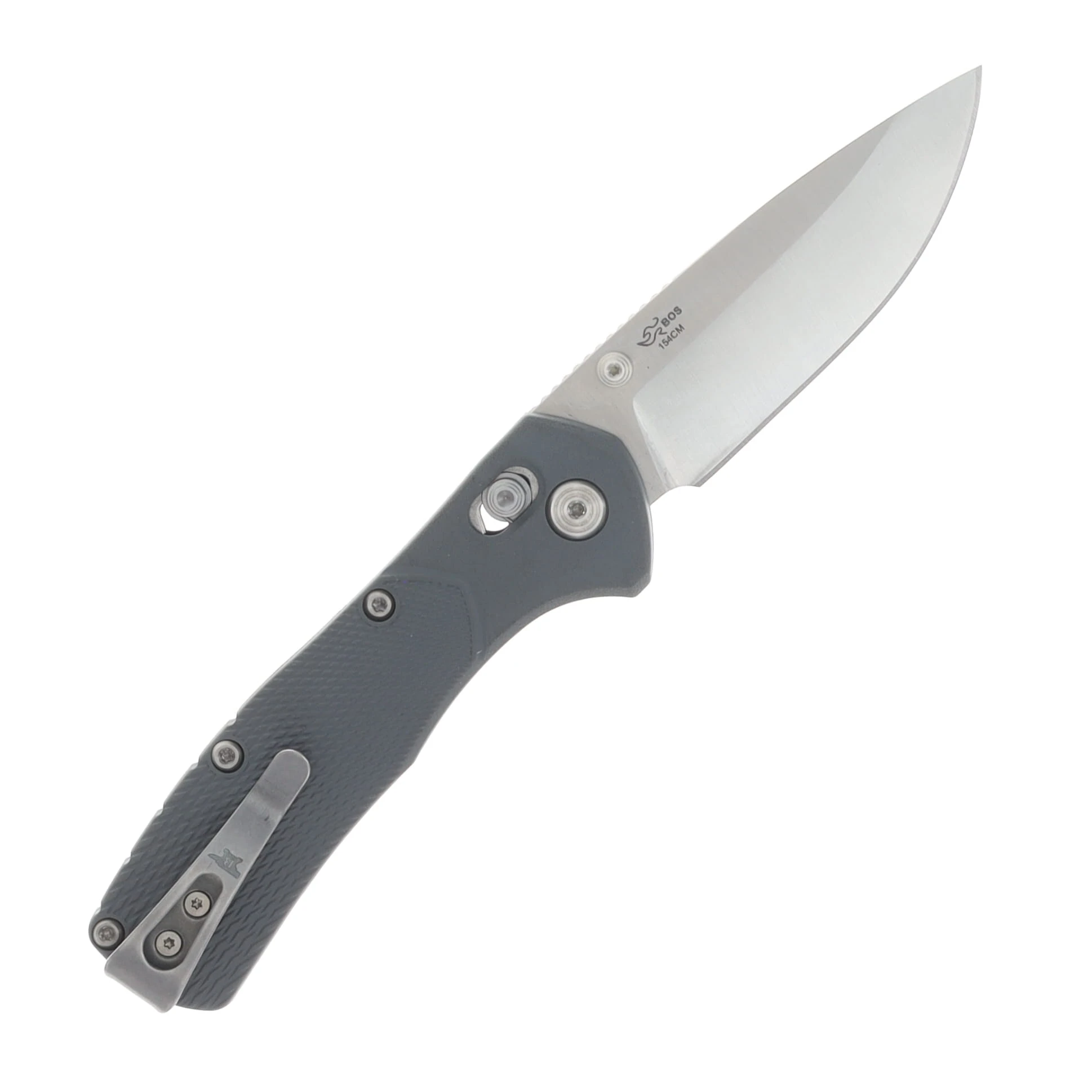 Buck Range Pro Folding Knife Gray 3.37 Inch Plain Satin Drop Point BU13920 View 2