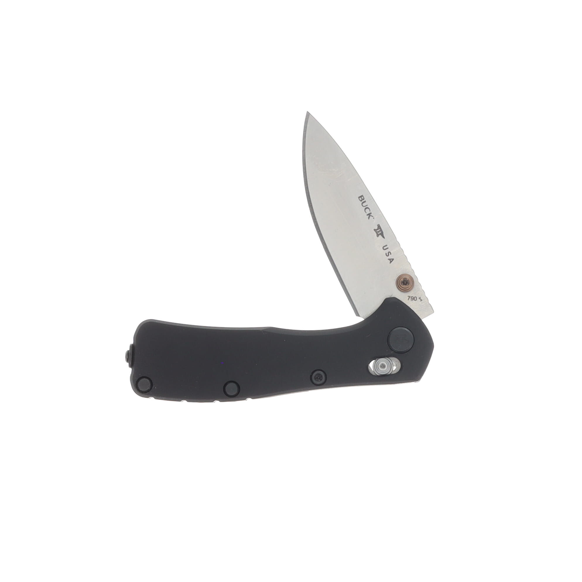 Buck Mini Range Elite Folding Knife 2.62 Inch Plain Satin Drop Point BU13906 View 3