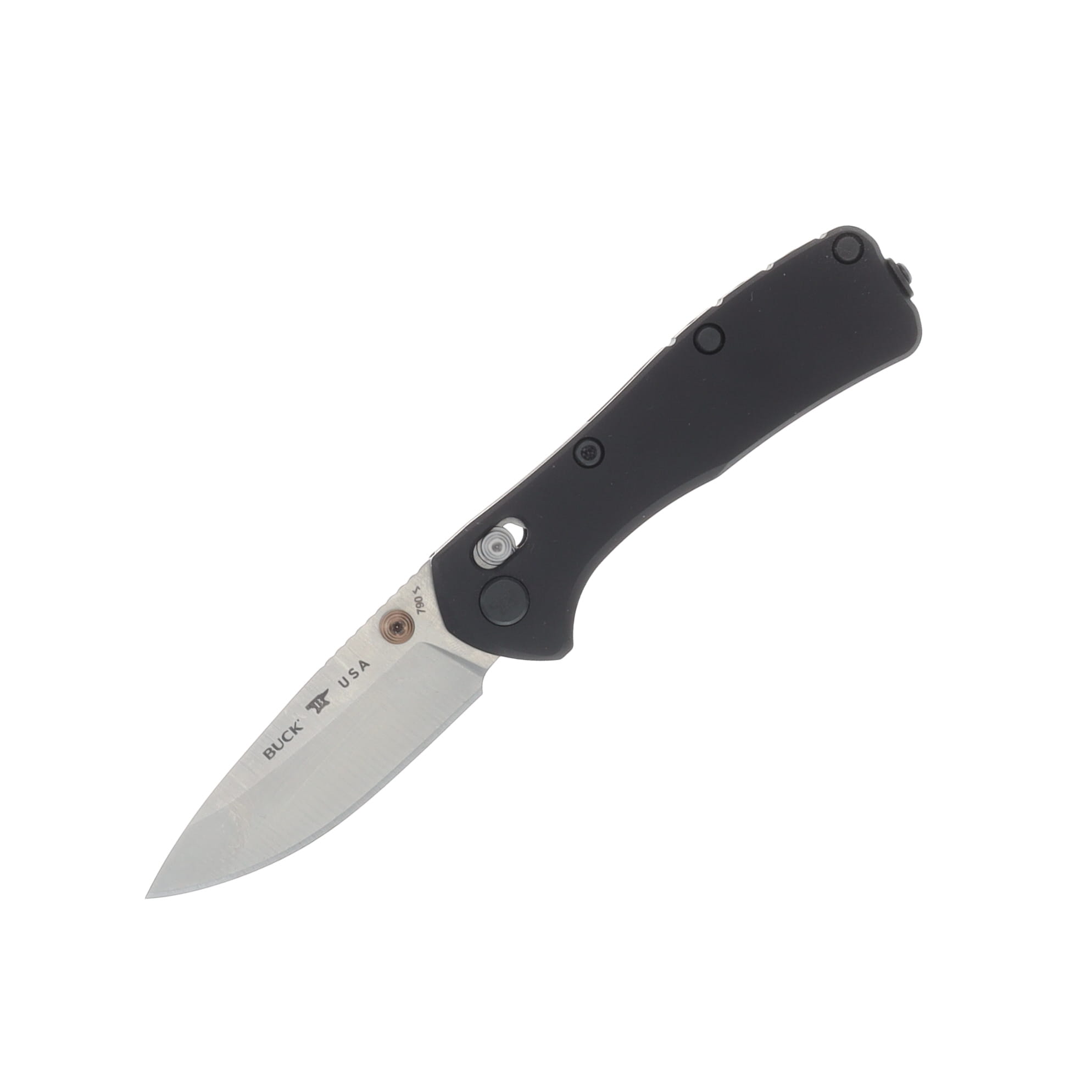 Buck Mini Range Elite Folding Knife 2.62 Inch Plain Satin Drop Point BU13906 View 1