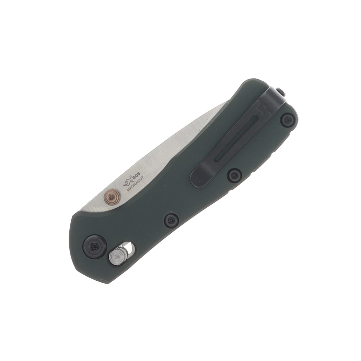 Buck Mini Range Elite Green 2.62 Inch Plain Satin Drop Point BU13908 View 4