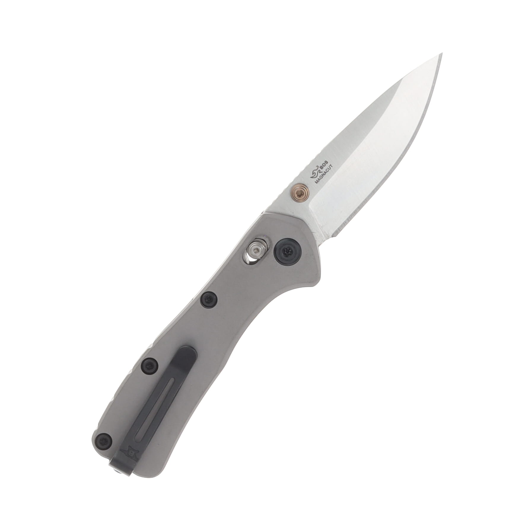 Buck Mini Range Elite Folding Knife Gray 2.62in Plain Satin Drop Point BU13907 View 2