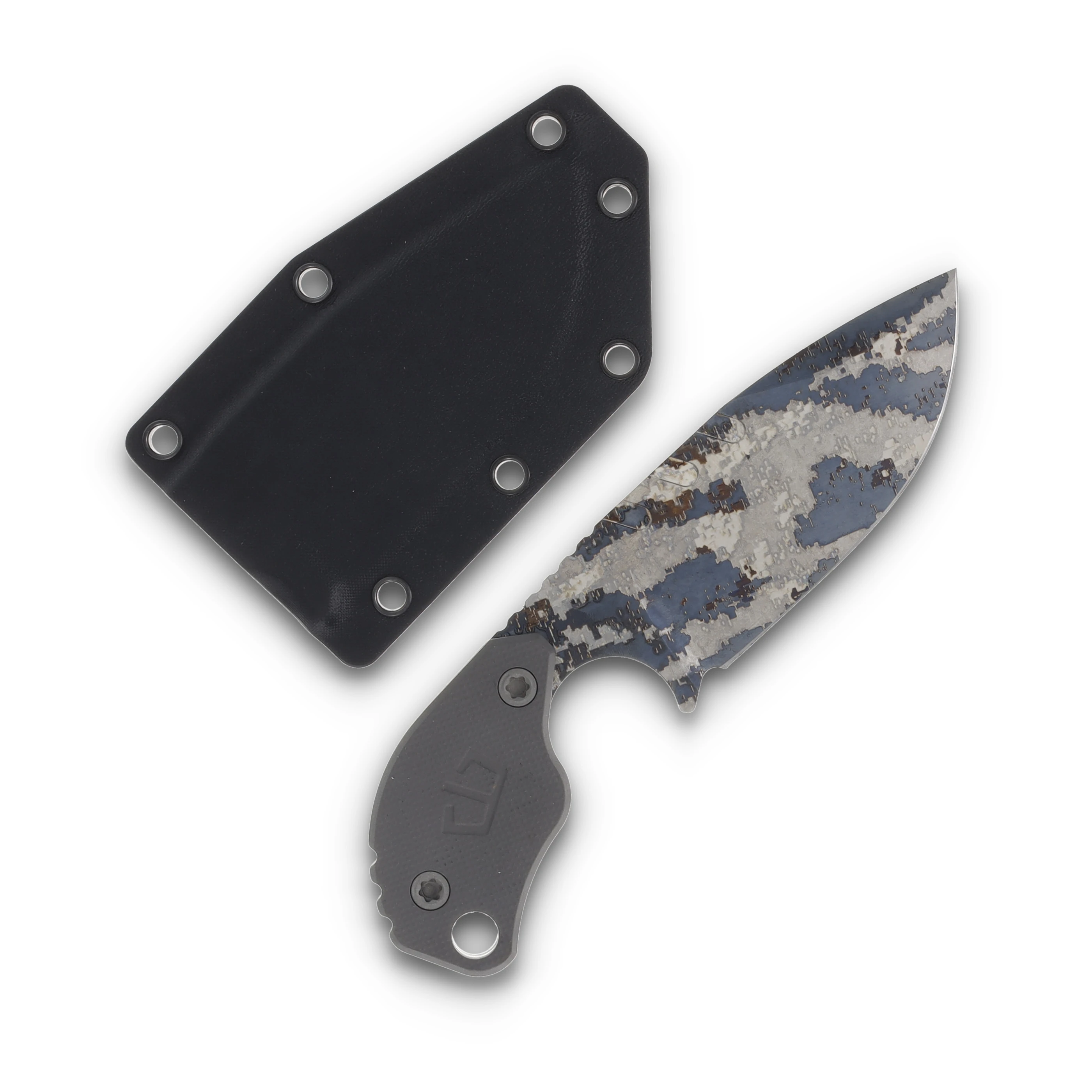 Blackside Customs SLCC. Titanium blade, Digicam finish, Titanium handle BSCSLCCDIGI View 2