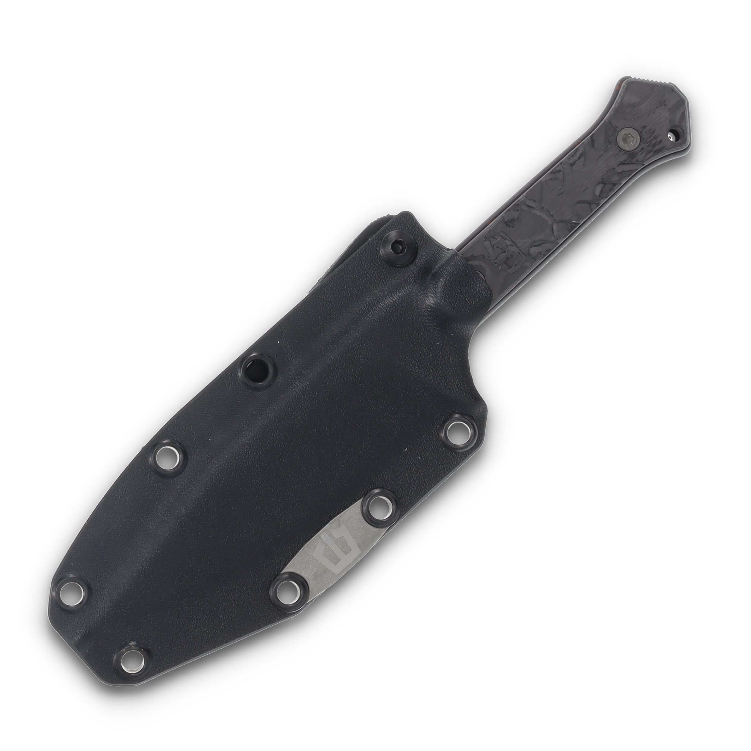 Blackside Customs Fedele X. N690C, 1/2 Tone red, camo carbon handle BSCFXRDCC View 7