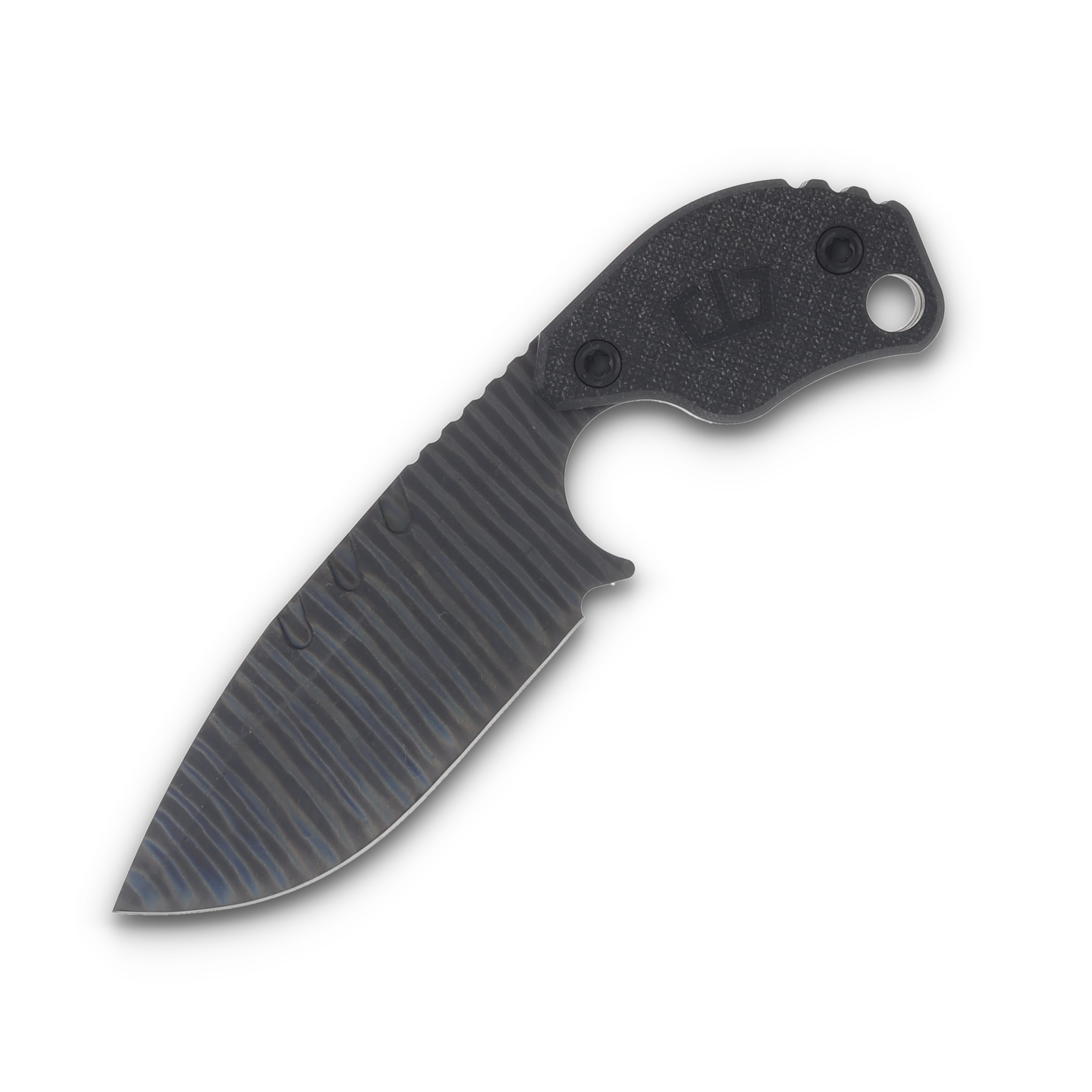 Blackside Customs SLCC 3.75 Inch Plain Strider Flamed Drop Point BSCSLCCFLM View 3