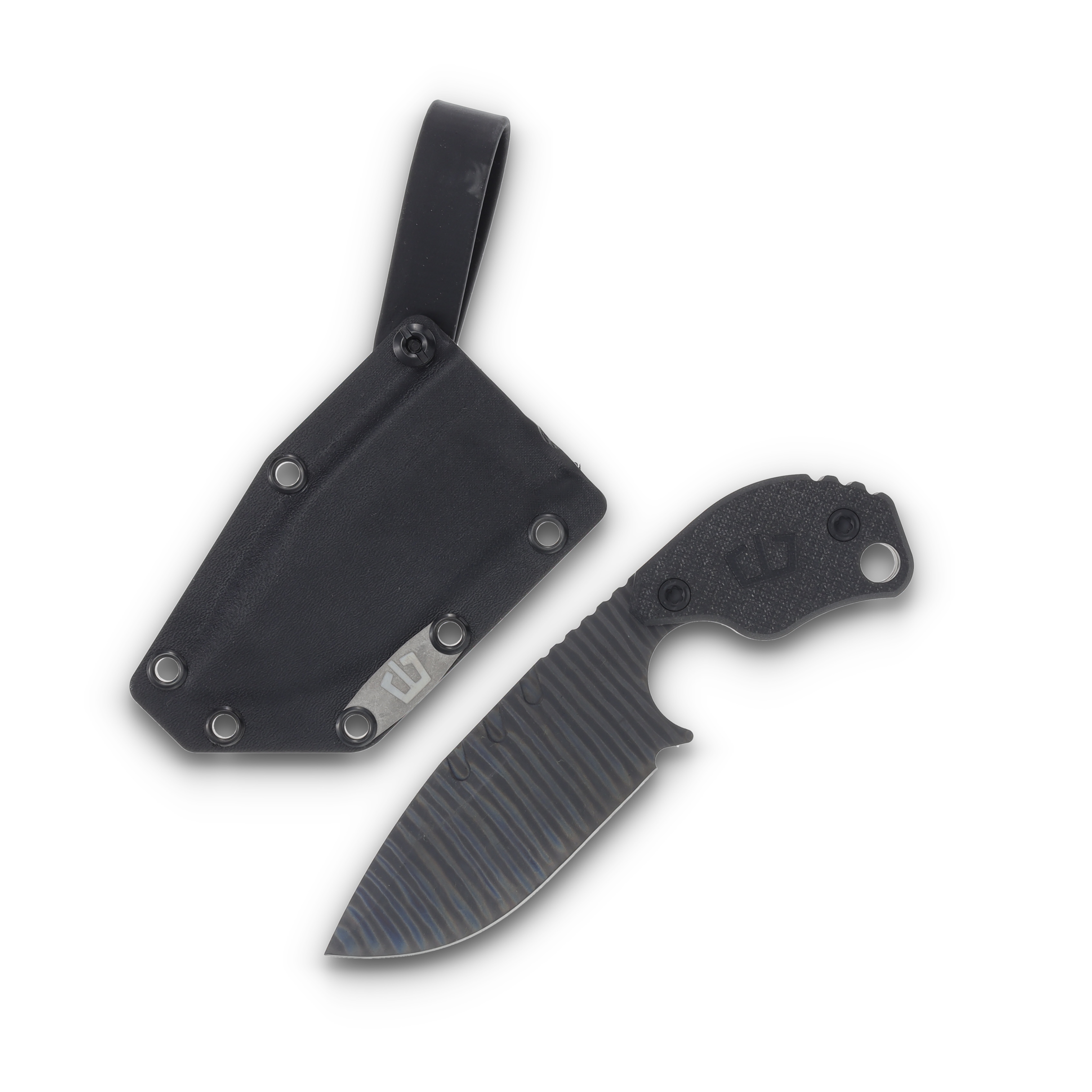 Blackside Customs SLCC 3.75 Inch Plain Strider Flamed Drop Point BSCSLCCFLM View 1