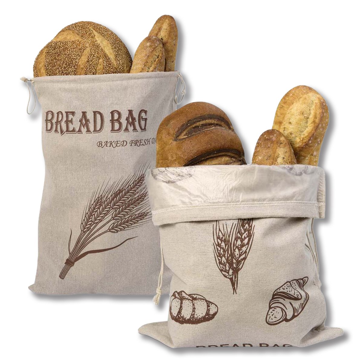 Mrs. Anderson's Baking Reusable Bread Saver Bags Set Of 2 HA22246 View 2