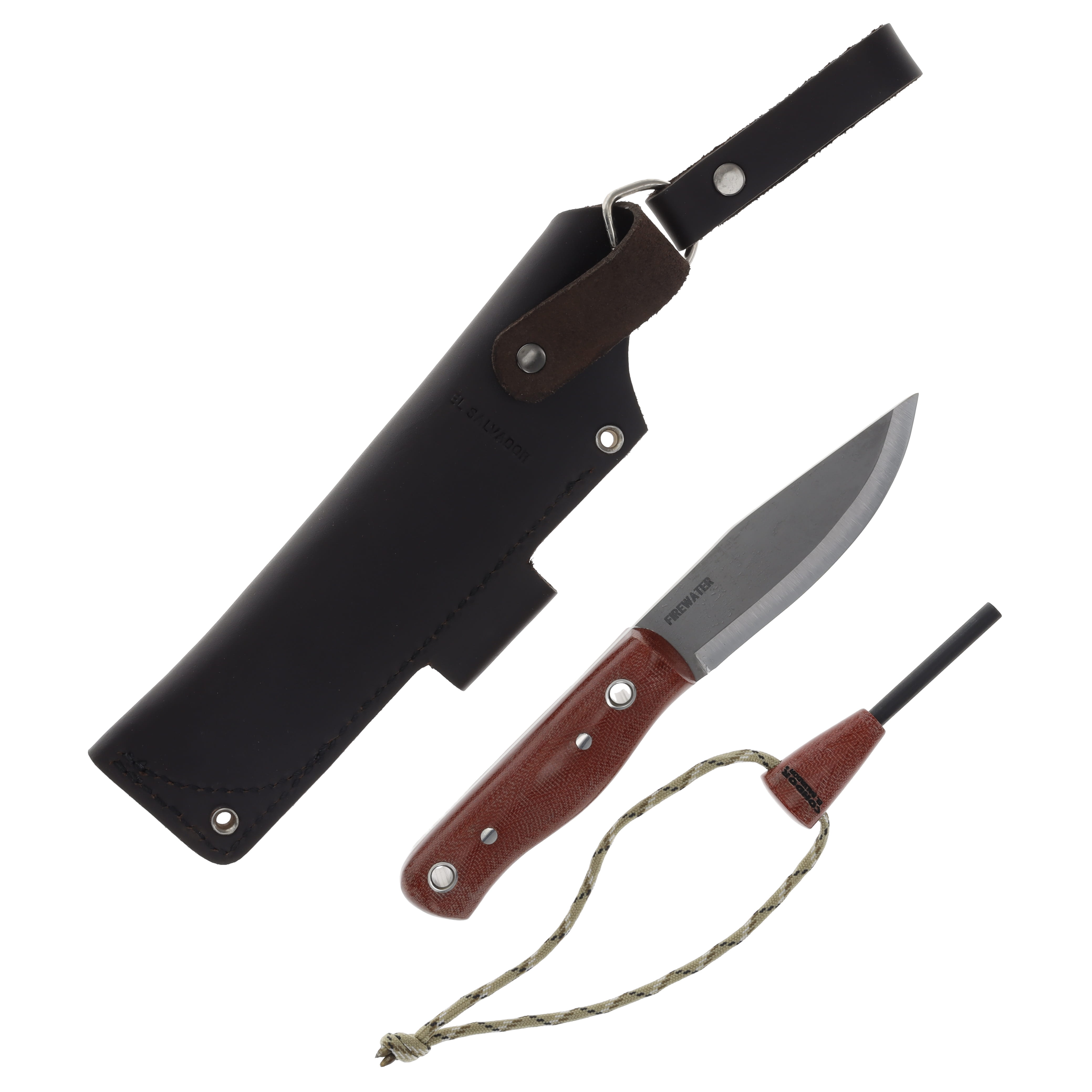 Condor Firewater Fixed Knife Red 4.45im Plain Blasted Satin Drop Point CTK63880 View 1