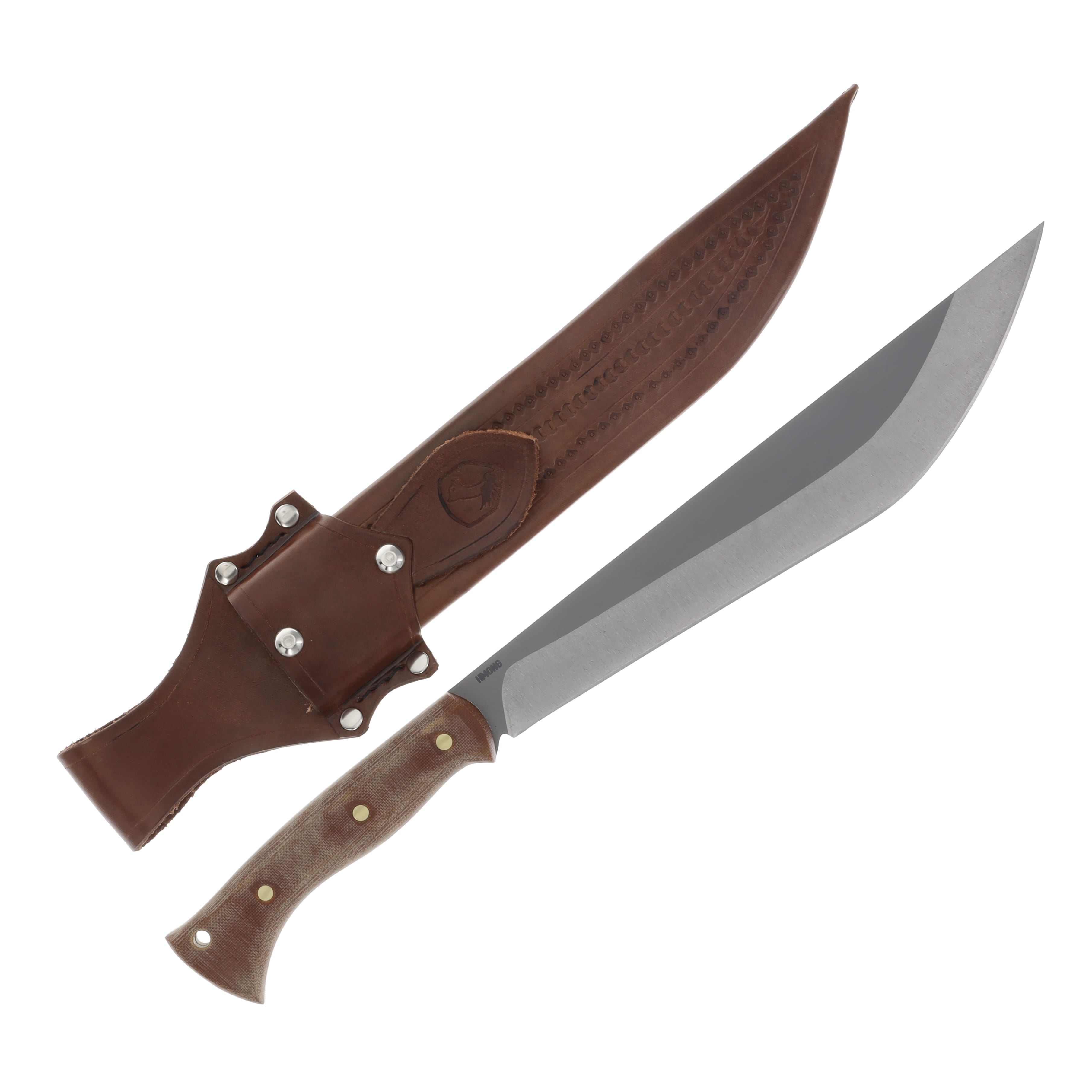Condor Tool and Knife Hmong Machete Micarta 11.56 in Blasted Satin Blade CTK63881 View 2