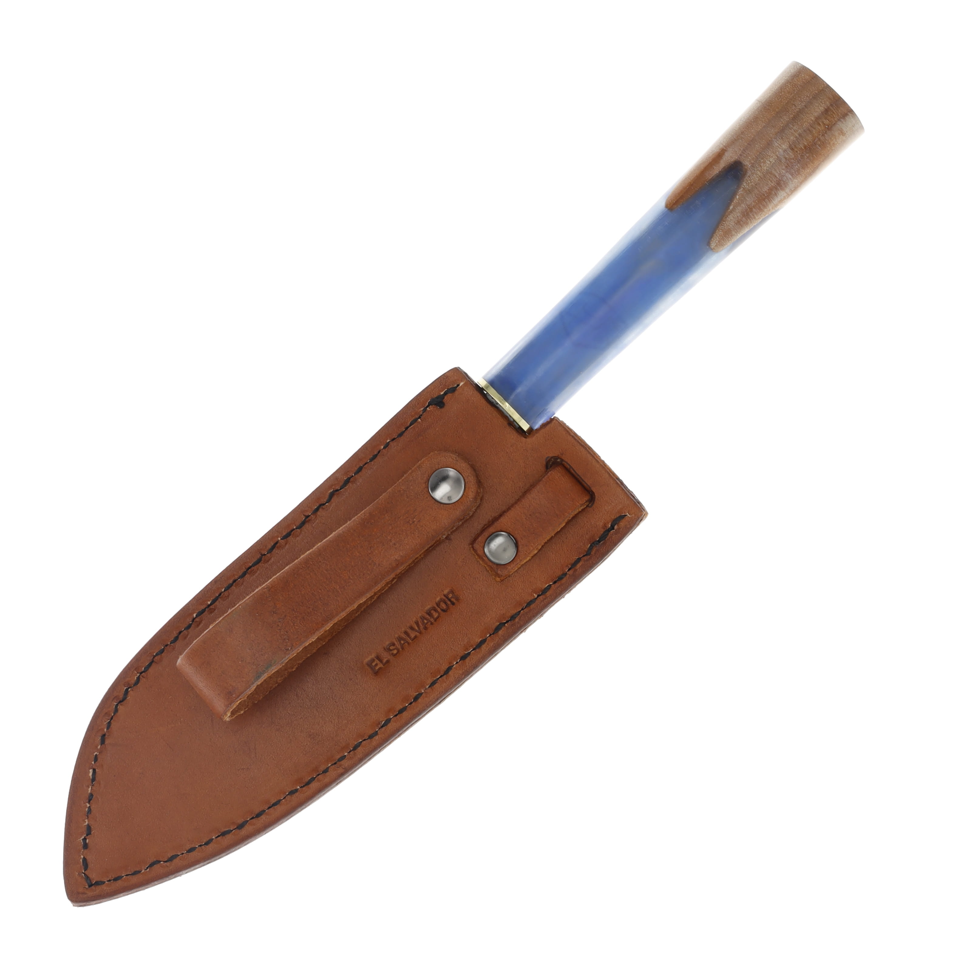 Condor Shefu Fixed Blade Kitchen Knife Hickory/Blue Epoxy Resin CTK65012 View 3