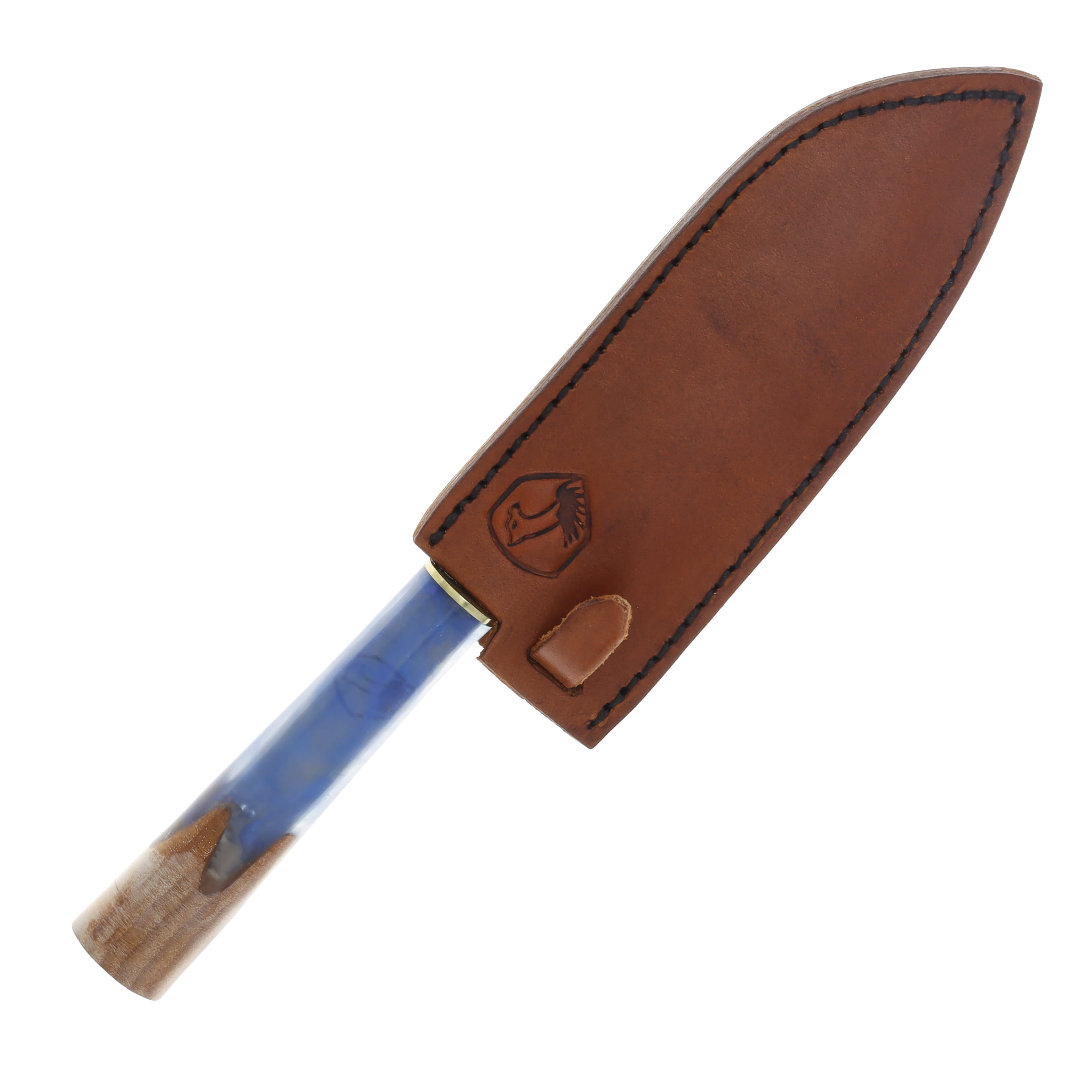Condor Shefu Fixed Blade Kitchen Knife Hickory/Blue Epoxy Resin CTK65012 View 4