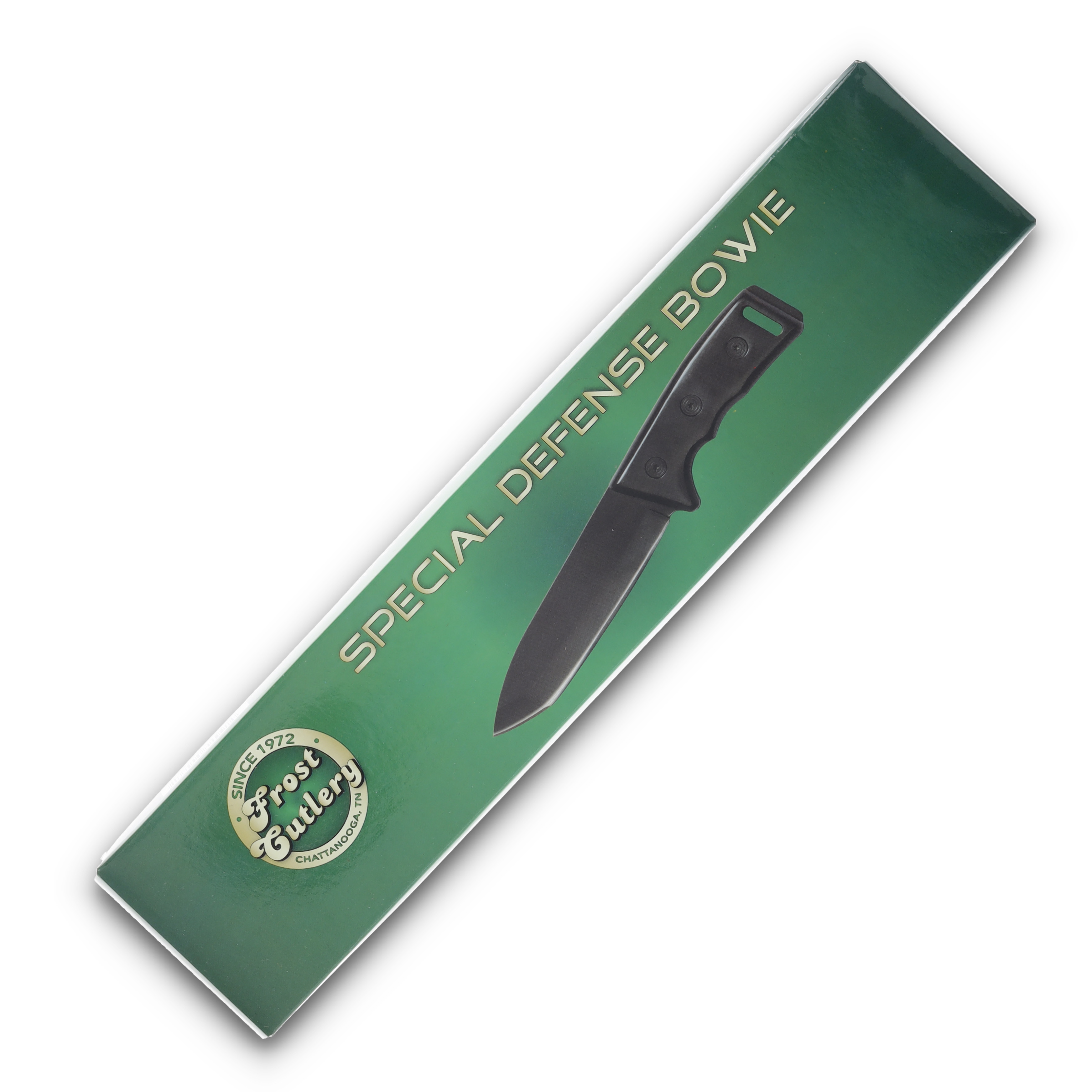 Frost Black Special Defense Bowie Knife 5.5 Inch Plain Black Tanto FR18325 View 7
