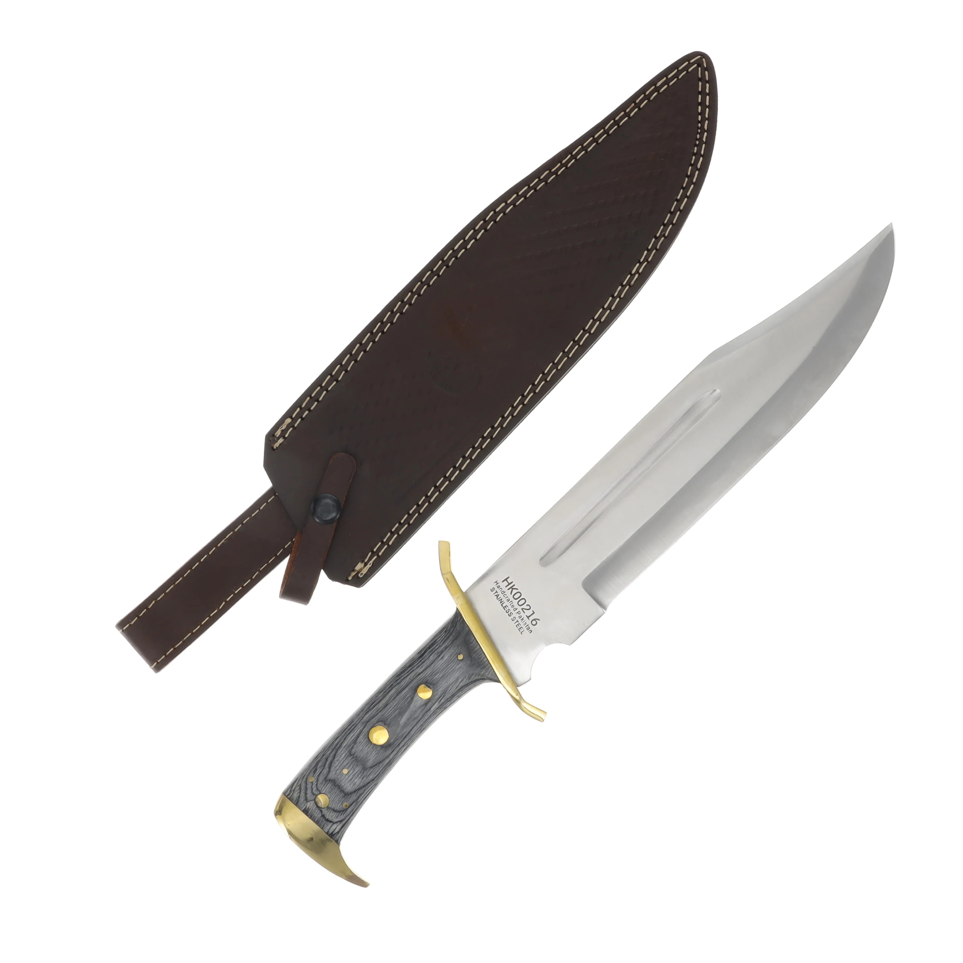 Frost Cutlery Sunrise Bowie Knife 11 Inch Plain Satin Clip Point HK00216 View 1