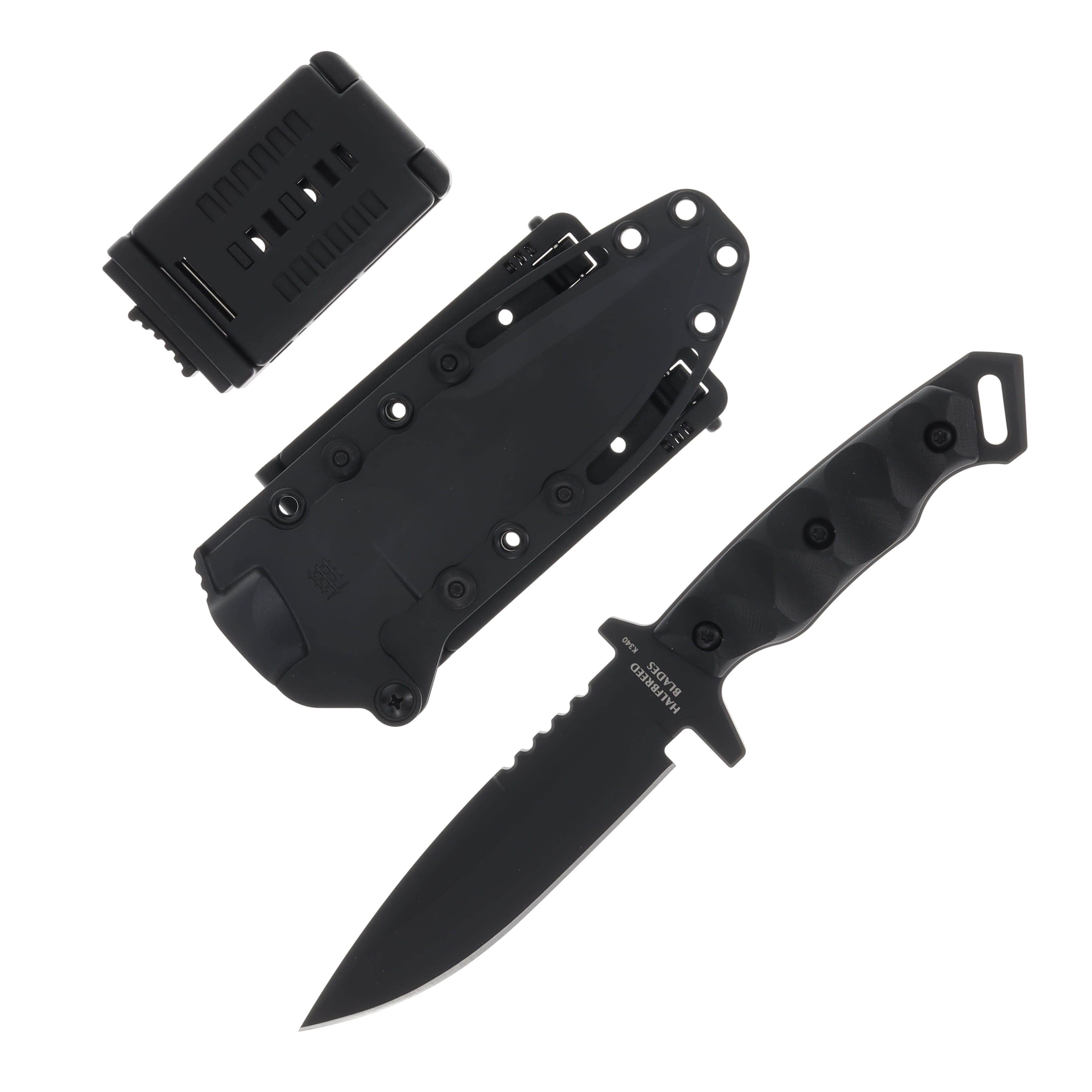 Halfbreed Blades Medium Infantry Knife Gen-2 Fixed Blade Black 5.31in Drop Point MIK03PBLKG2K340 View 1