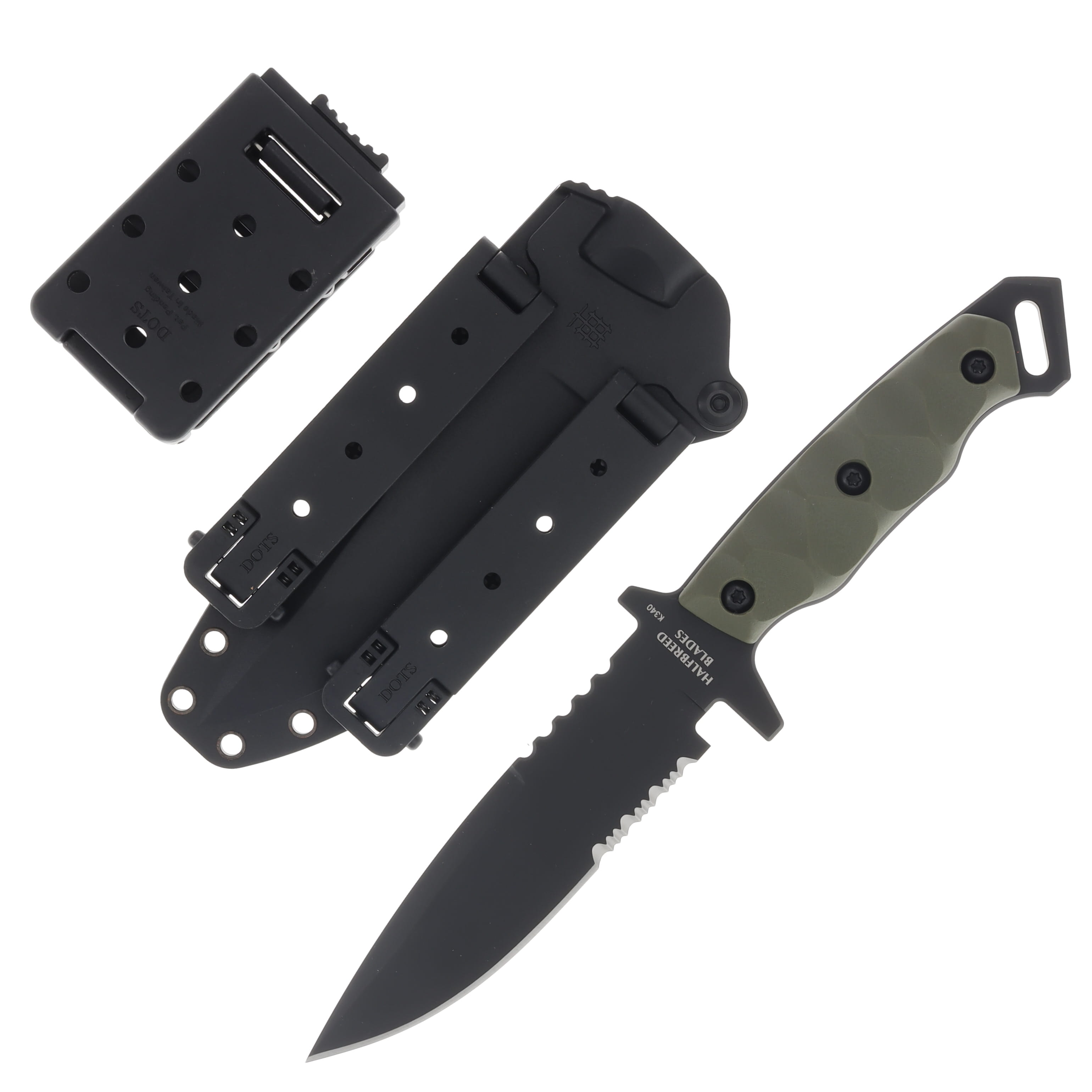 Halfbreed Blades Medium Infantry Knife Gen-2 Fixed Blade Ranger Green 5.31in PS Drop Point MIK03PSODG2K340 View 2
