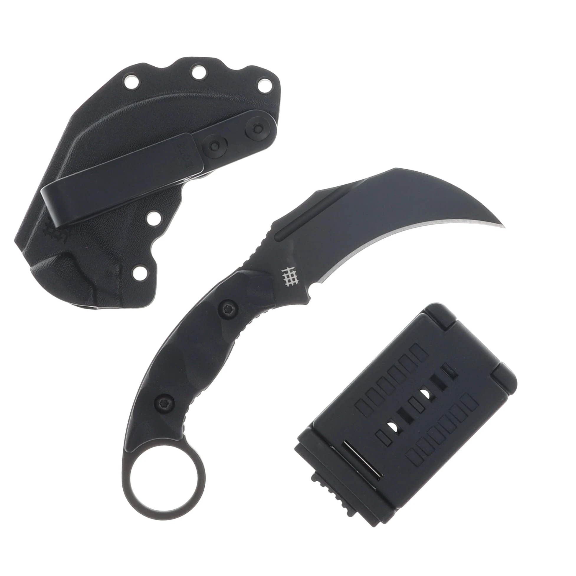 Halfbreed Blades Close Quarters Combat Talon Fixed Blade Plain Edge Black CQB02PBLKK340 View 2