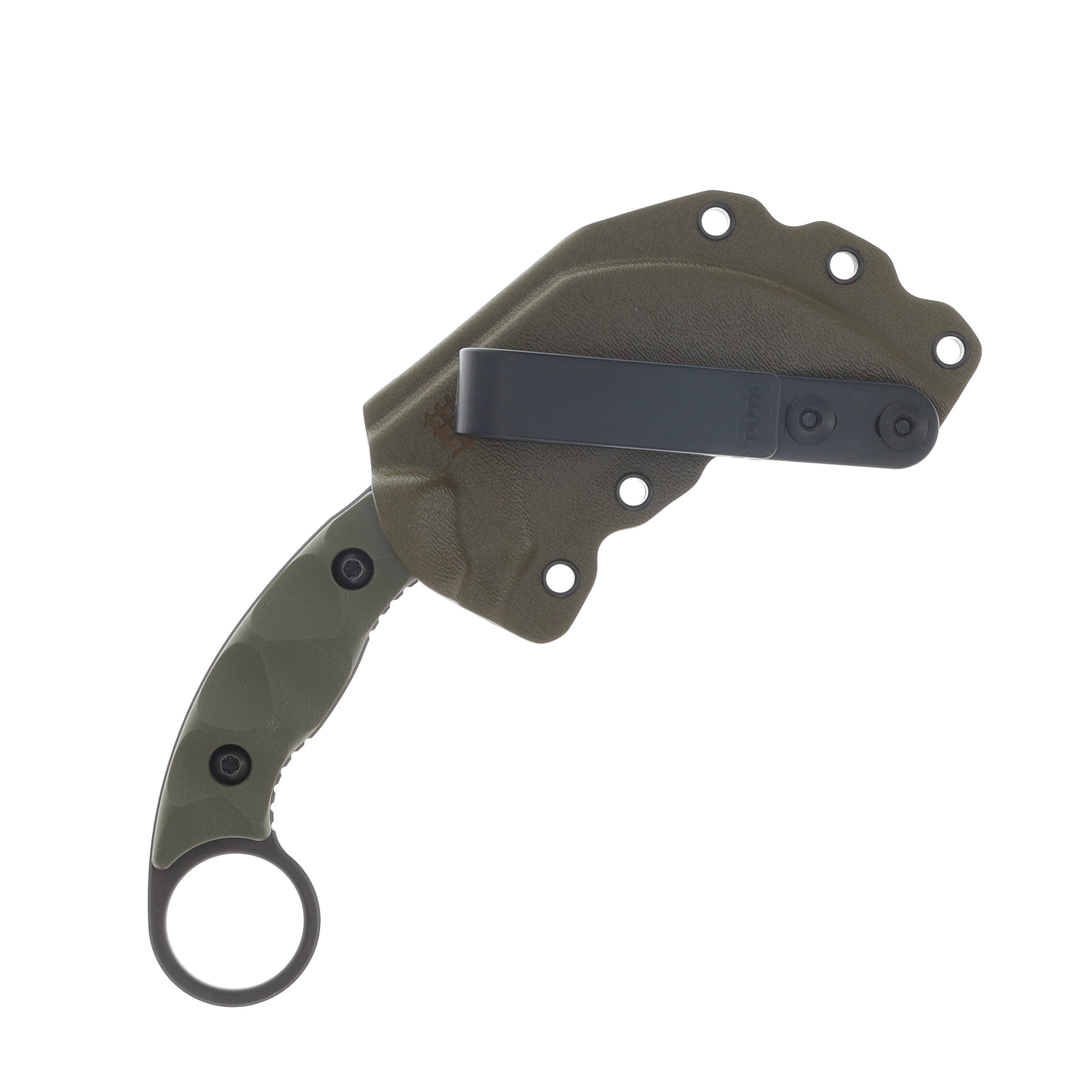 Halfbreed Blades Close Quarters Combat Talon Fixed Blade Plain Edge Ranger Green CQB02PODK340 View 4