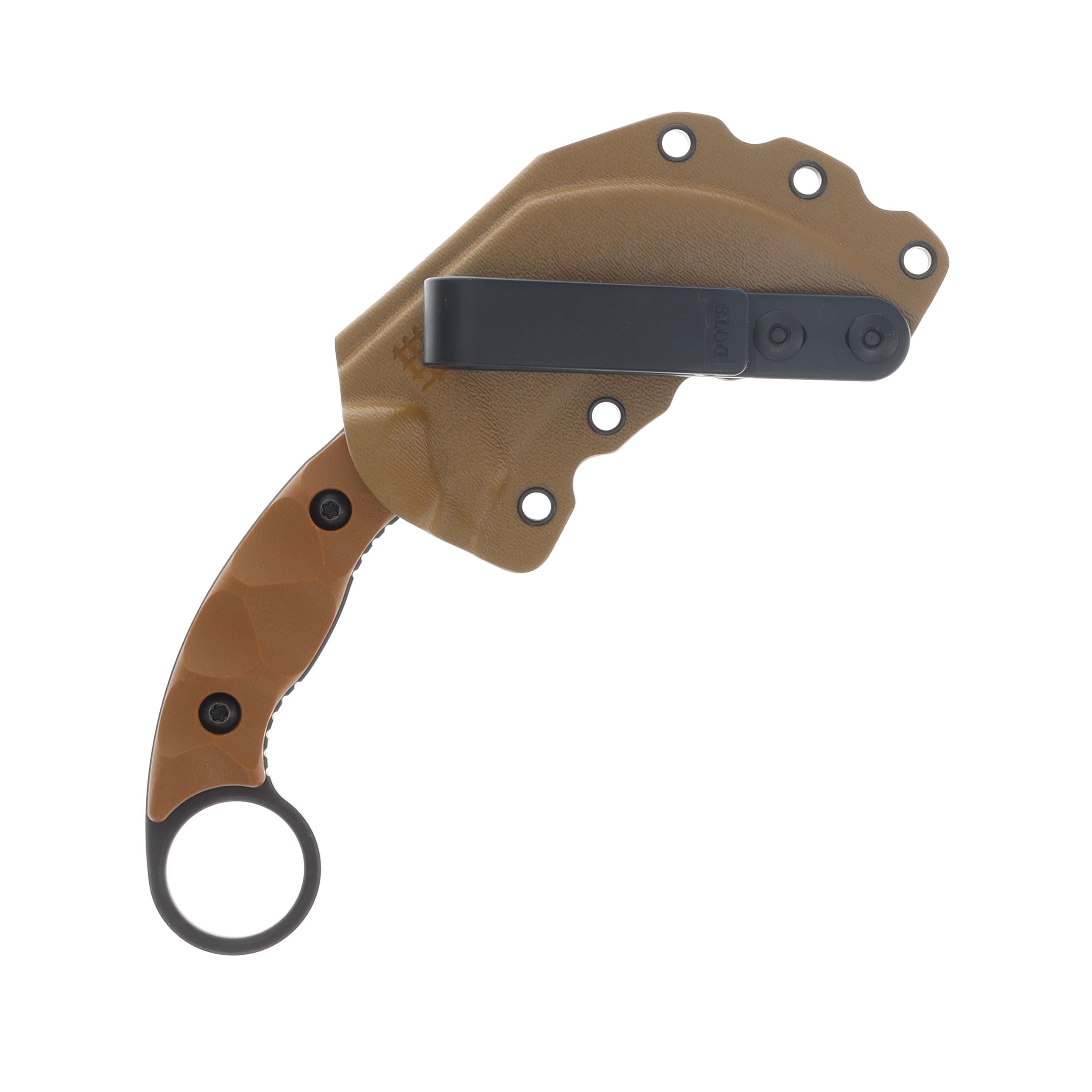 Halfbreed Blades Close Quarters Combat Talon Fixed Blade Partially Serrated Dark Earth CQB02PSDEK340 View 4