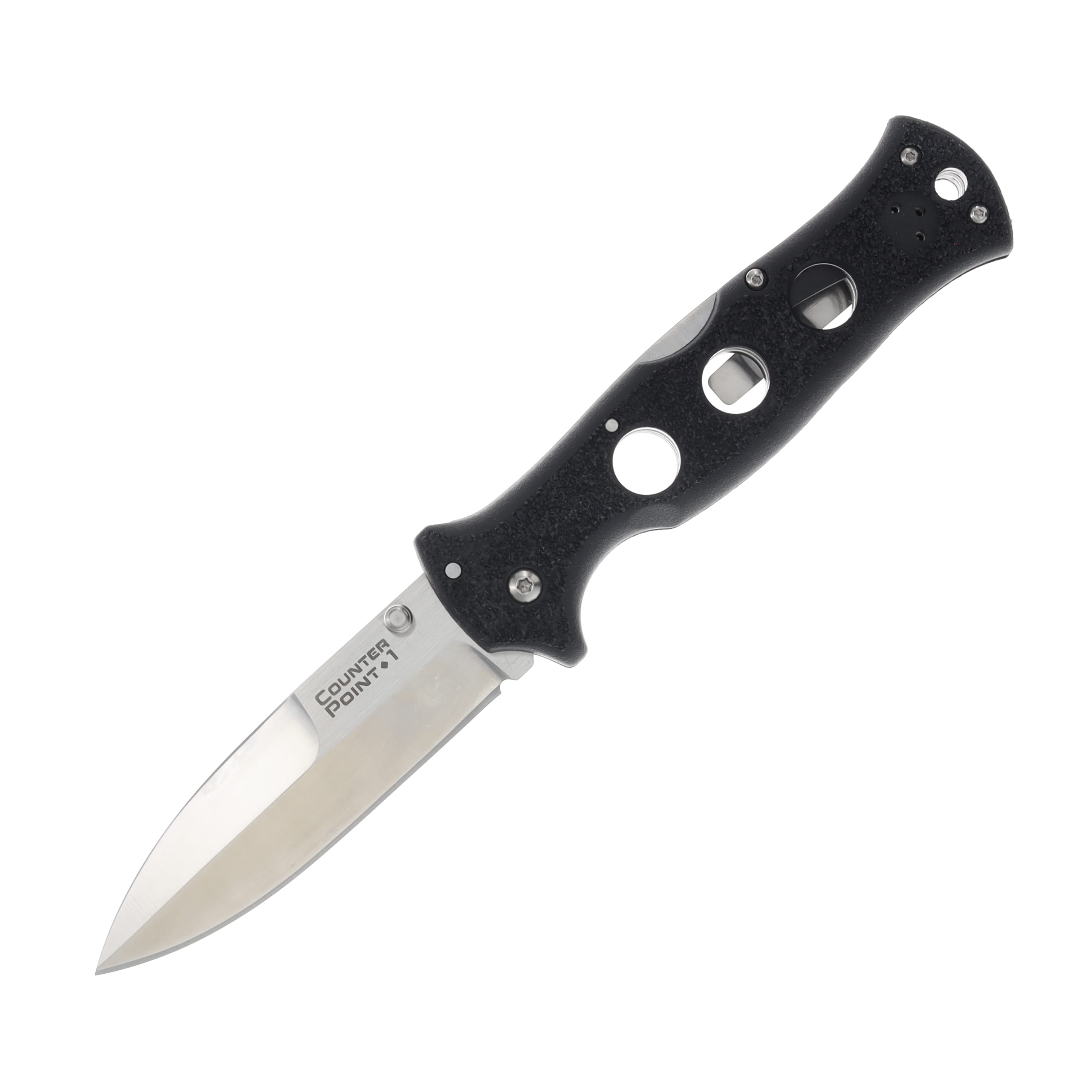 Cold Steel Counter Point Folding Knife 4 Inch Plain Satin Spear Point CS10AB View 1