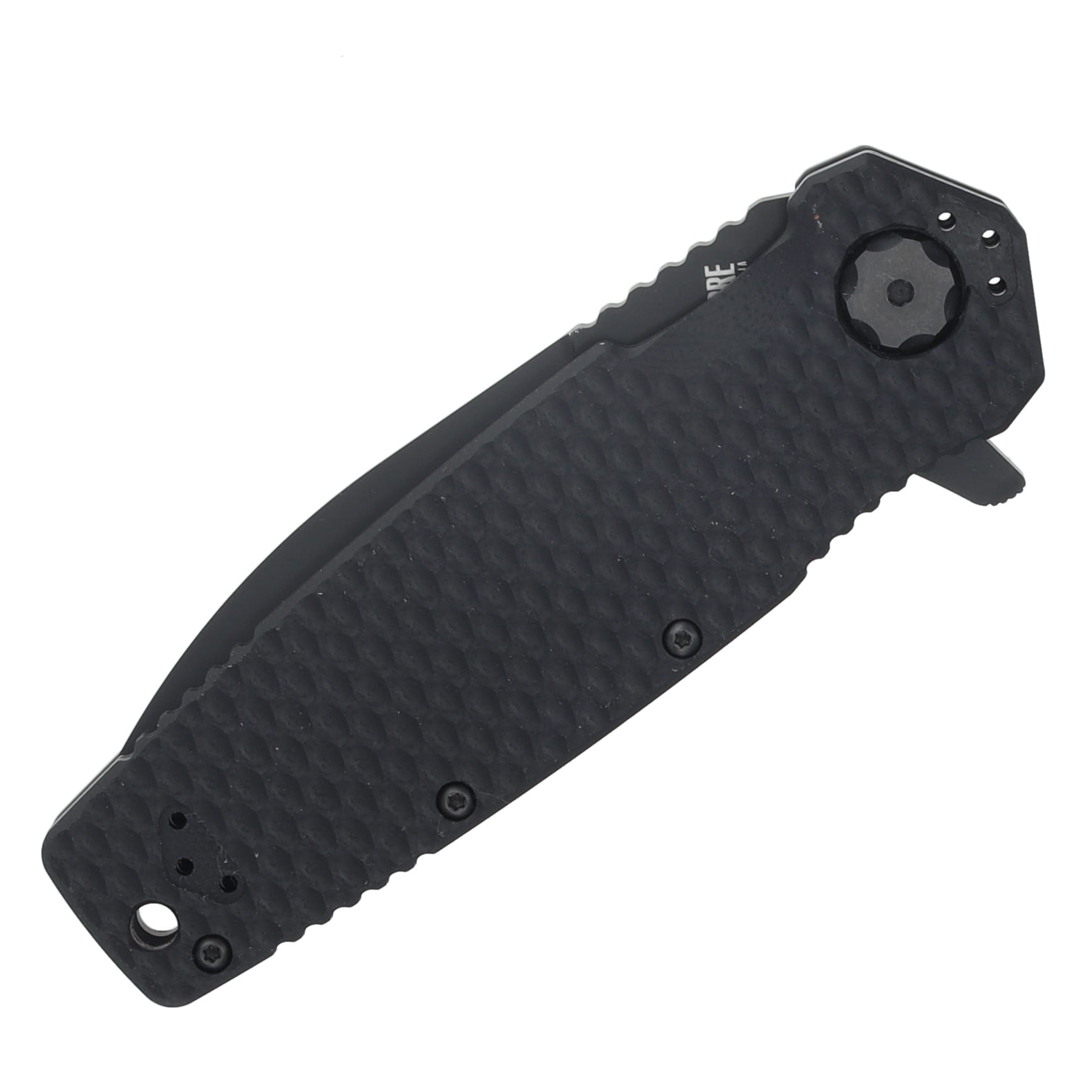 HHA MILSPEC Folder Series - Partially Serrated Spear Point/ Black/S35VN MILF05PSBLK View 5