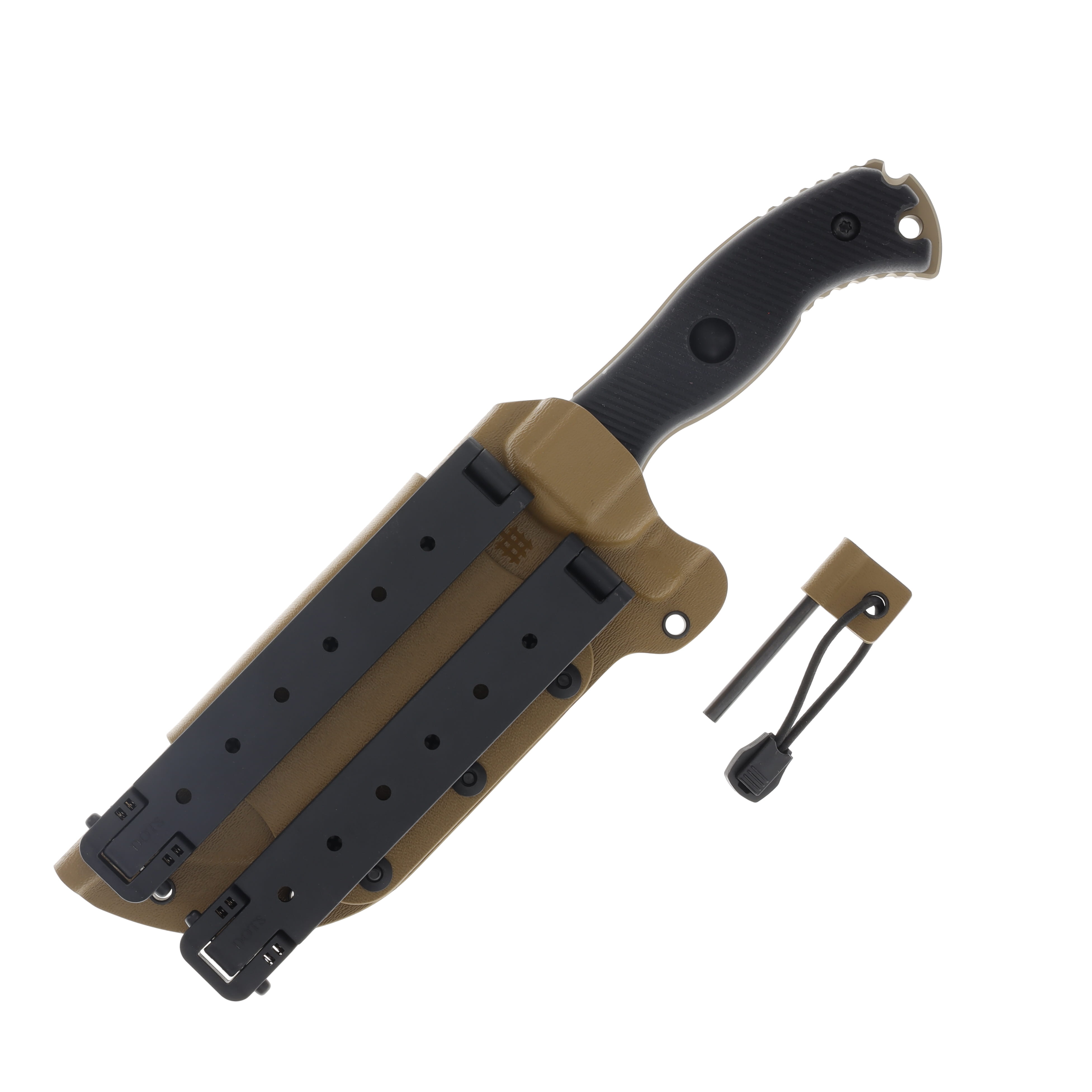 Halfbreed Large Bush Knife Gen 2 5.7in Plain Dark Earth Modified Drop Point LBK01DEG2K340 View 4