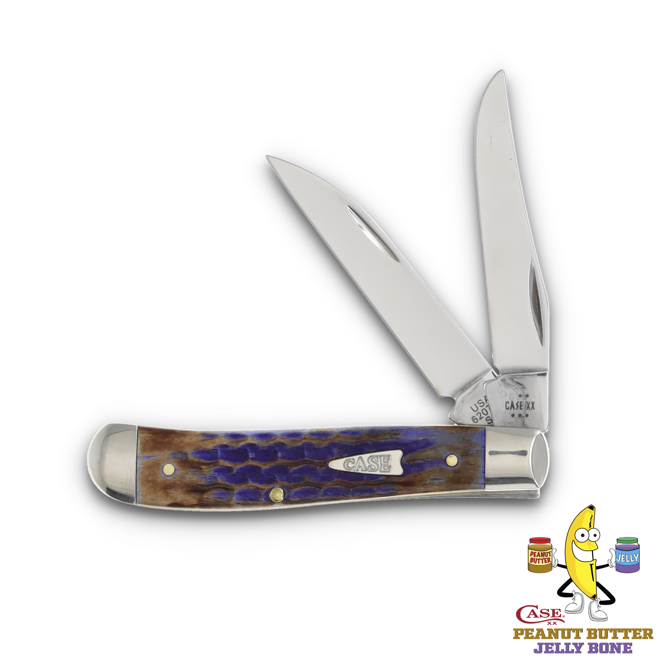Case XX SMKW Exclusive PB&J Wharncliffe Mini Trapper Folding Knife CA39433 View 1