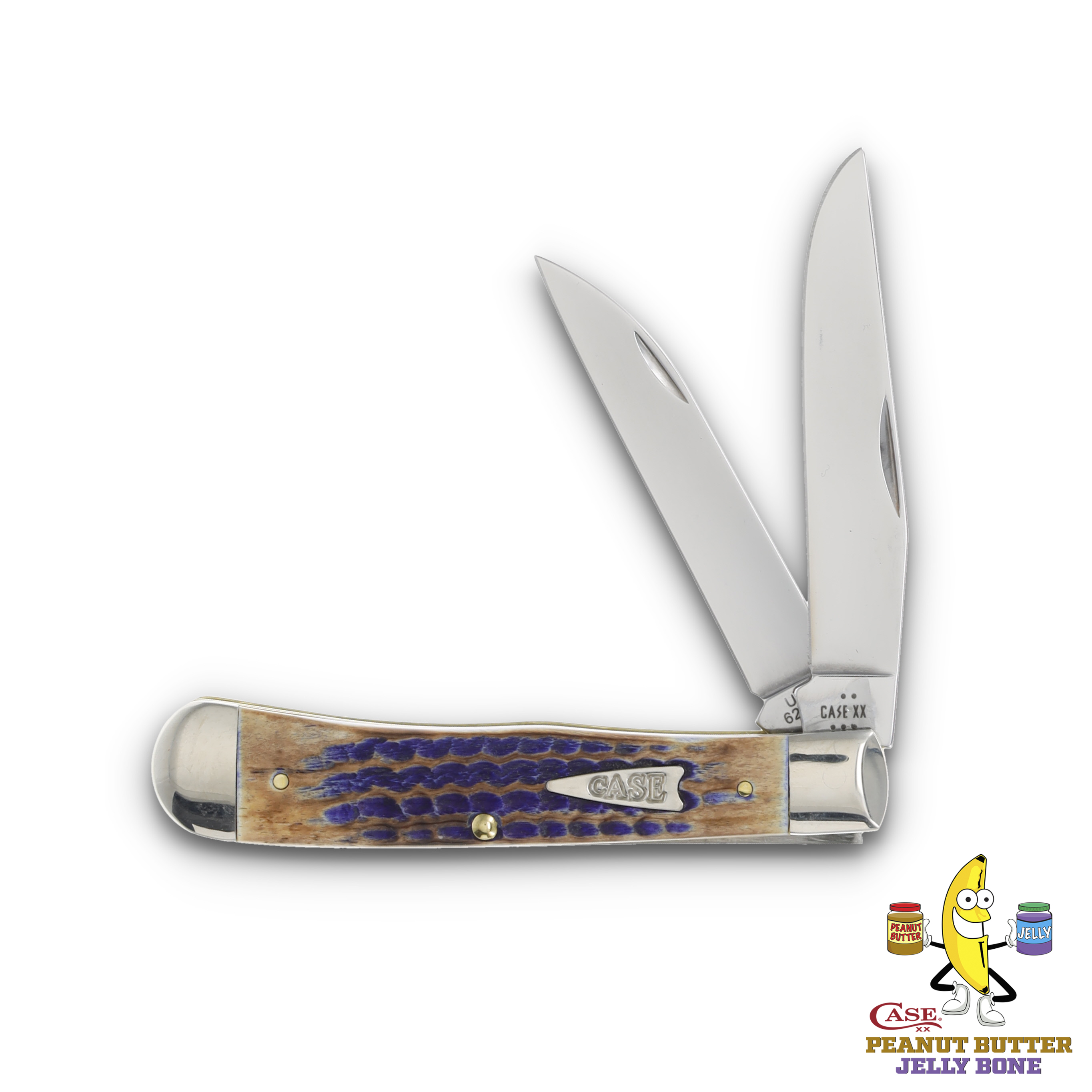 Case XX SMKW Exclusive PB&J Peanut Butter Jelly Bone Trapper Folding Knife CA39435 View 1