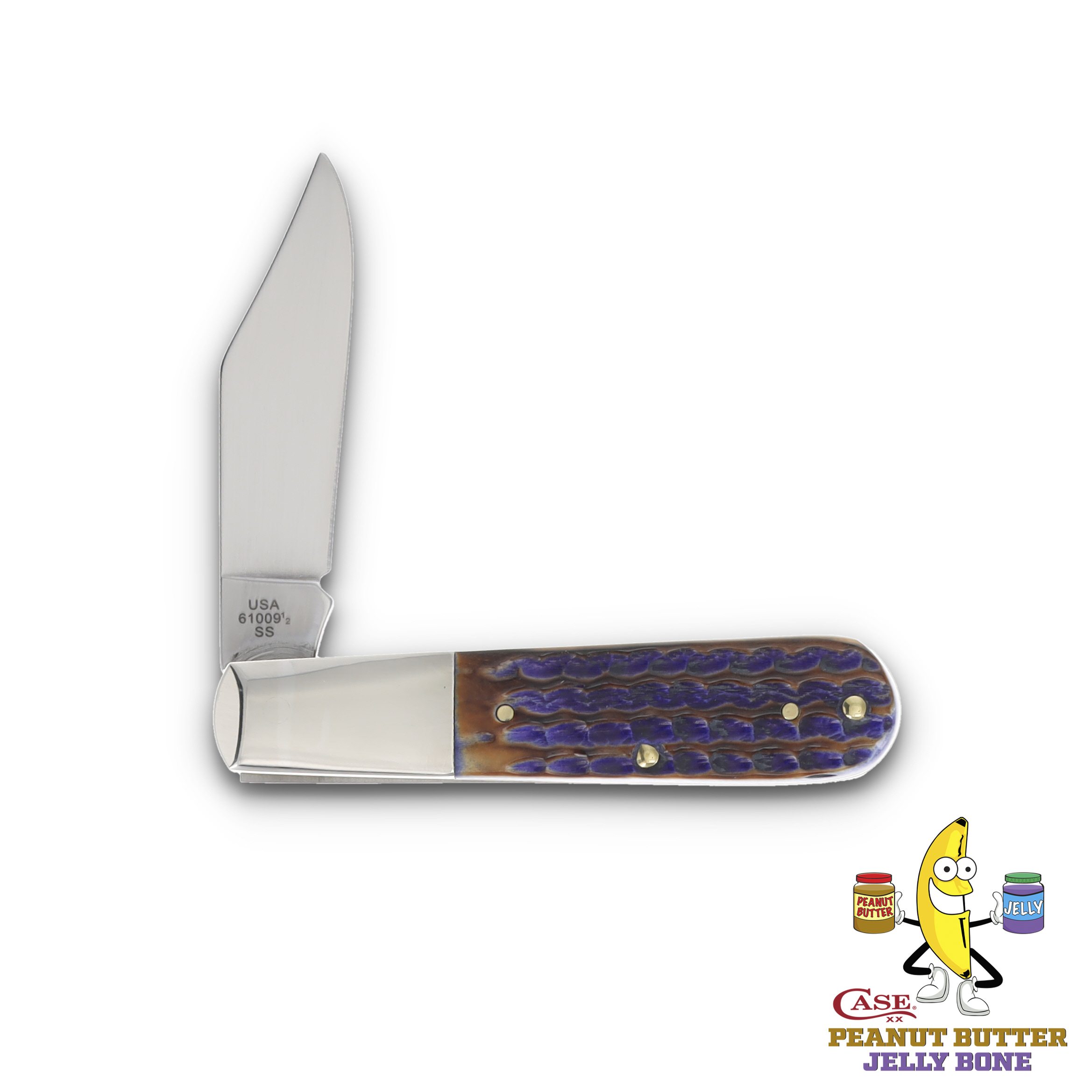 Case XX SMKW Exclusive PB&J One-Blade Barlow Folding Knife CA39440 View 2