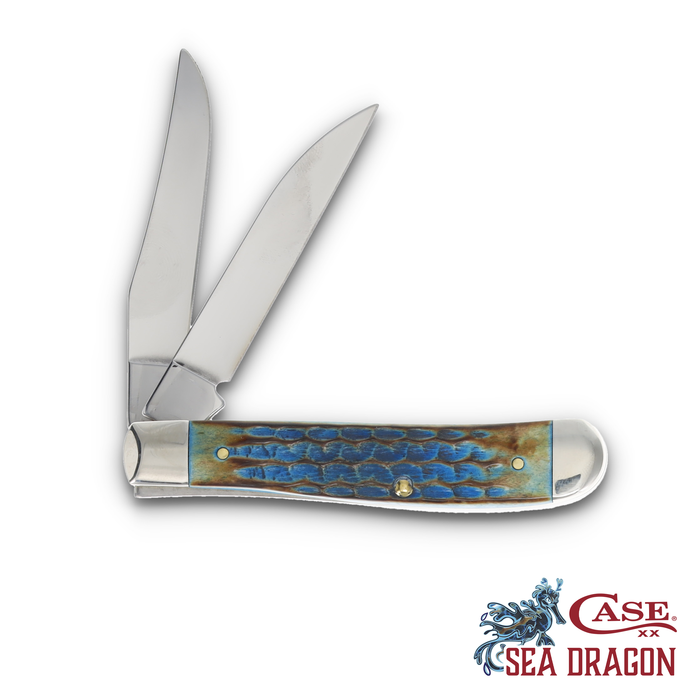 Case XX SMKW Exclusive Sea Dragon Wharncliffe Mini Trapper CA25216 View 2
