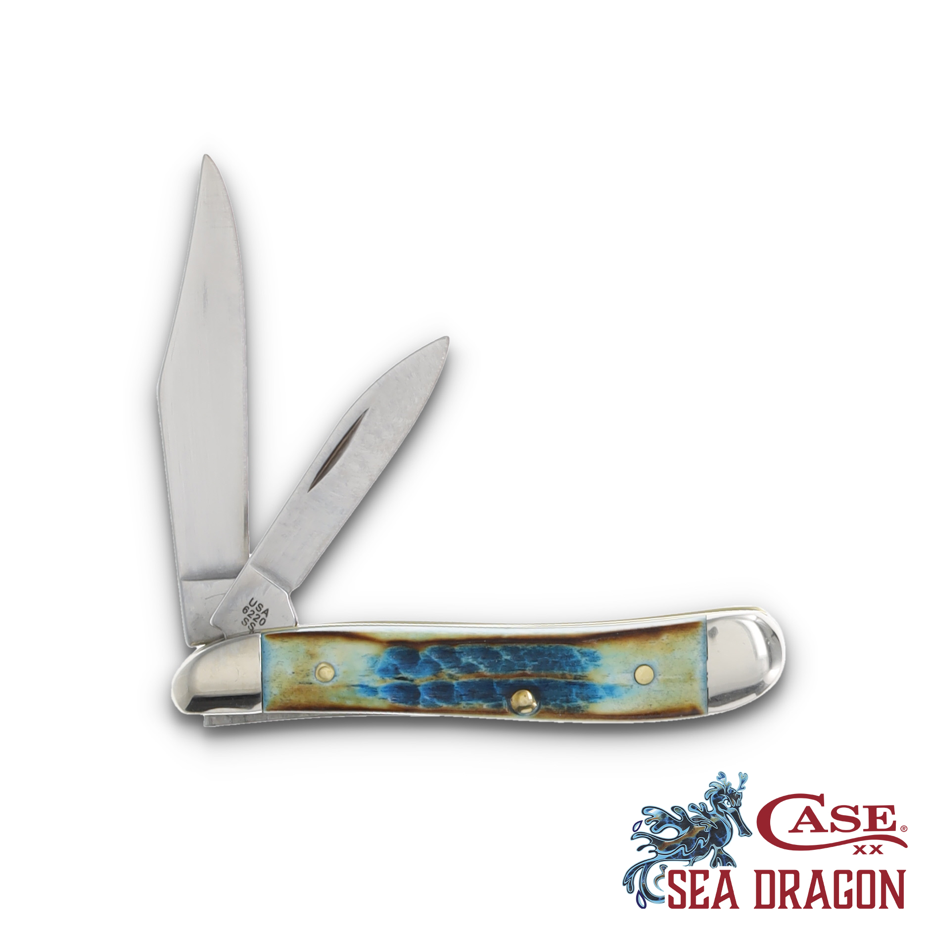 Case XX SMKW Exclusive Sea Dragon 2 Blade Peanut CA25254 View 2