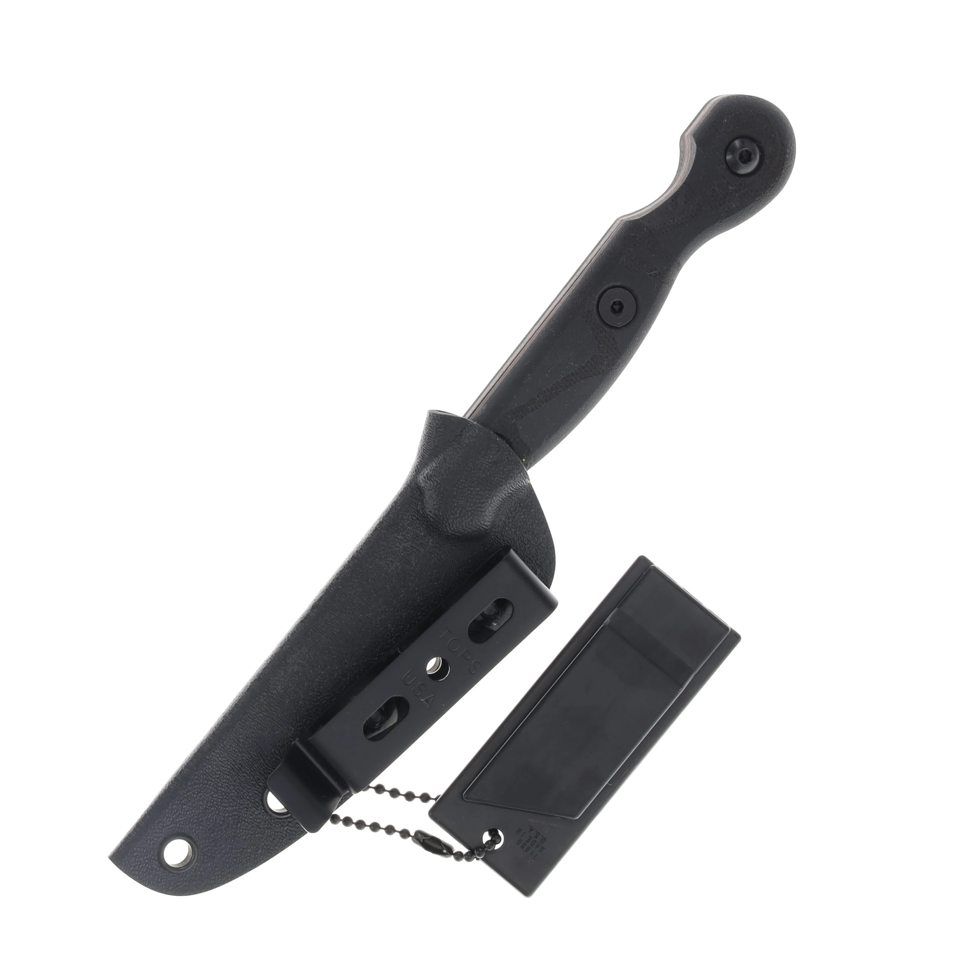 TOPS Knives El Pionero Blackout Edition Fixed Blade 3.38in Straight-back Blade TPELPO-02 View 3