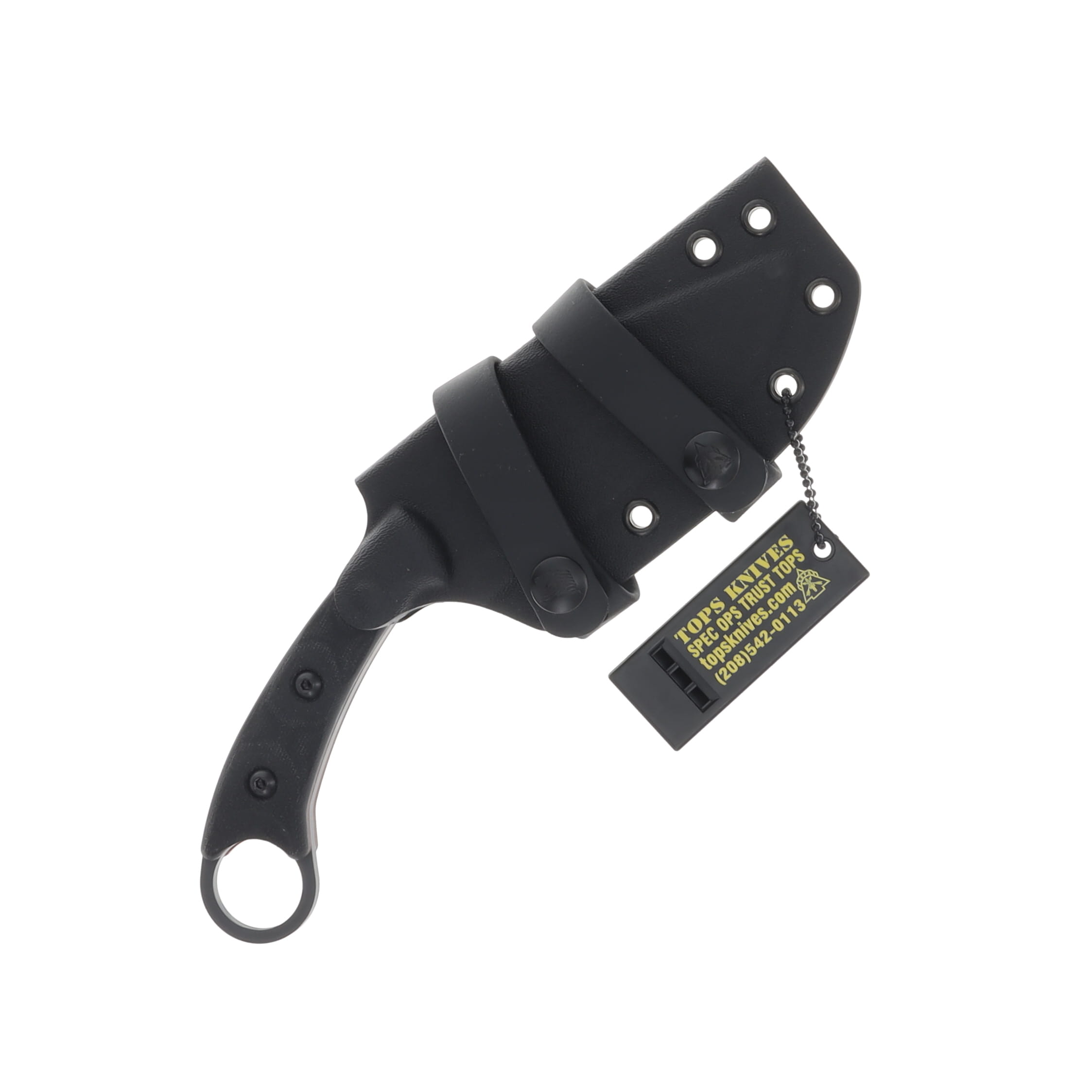 TOPS Knives Trailhead Kukri Fixed Blade 4.75in Sniper Gray Kukri Blade TPTDKR-01 View 3