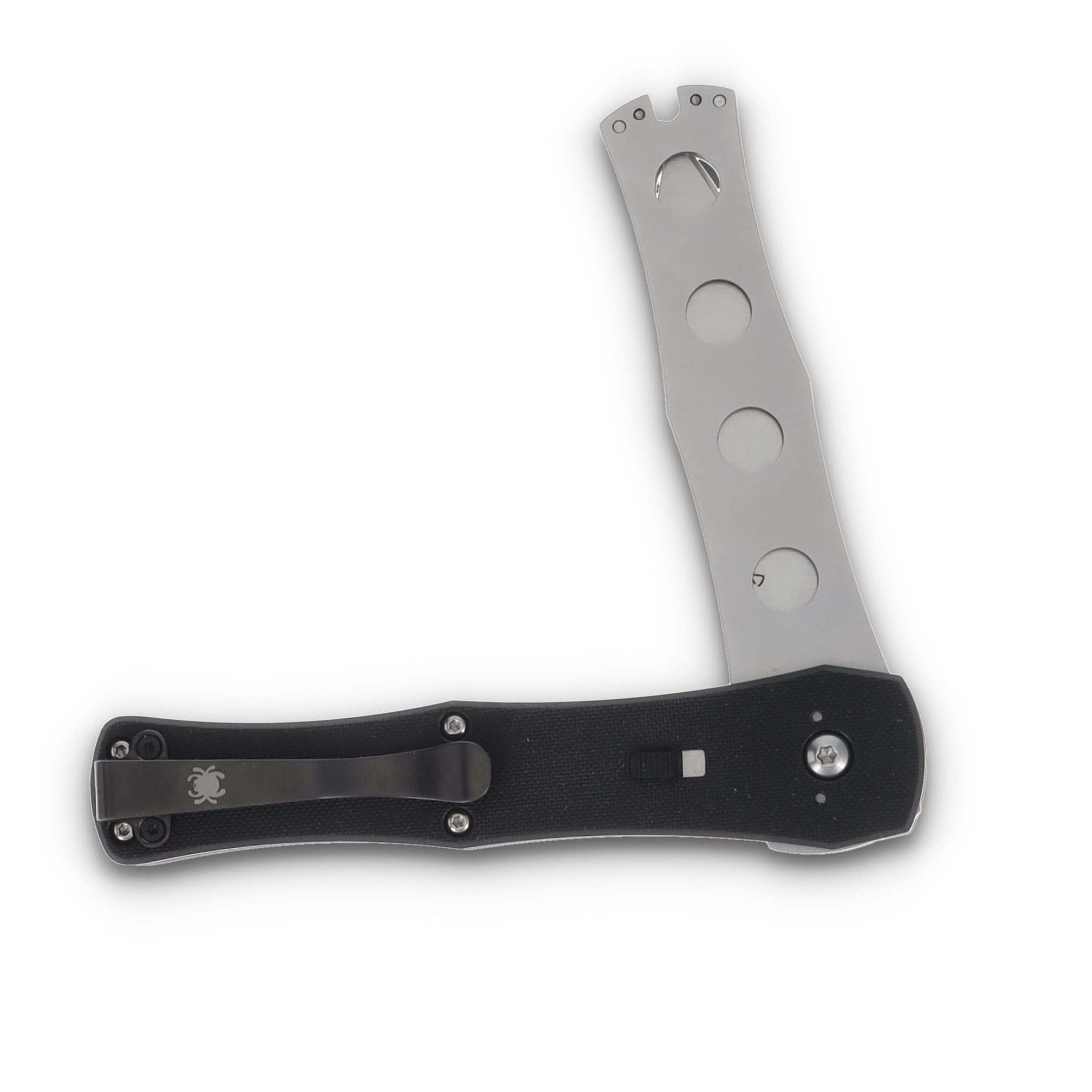 Spyderco Janisong Folding Knife 3.28 Inch Plain Satin Spear Point SPC191GP View 9