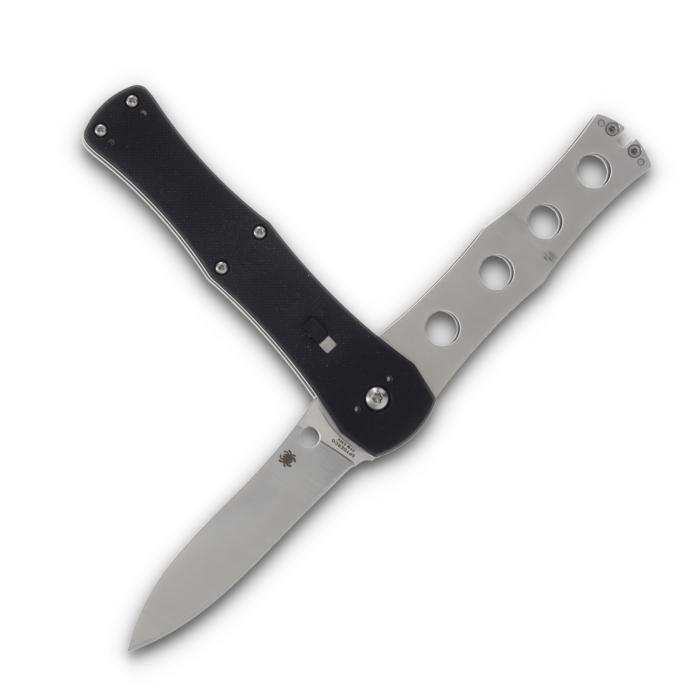 Spyderco Janisong Folding Knife 3.28 Inch Plain Satin Spear Point SPC191GP View 4