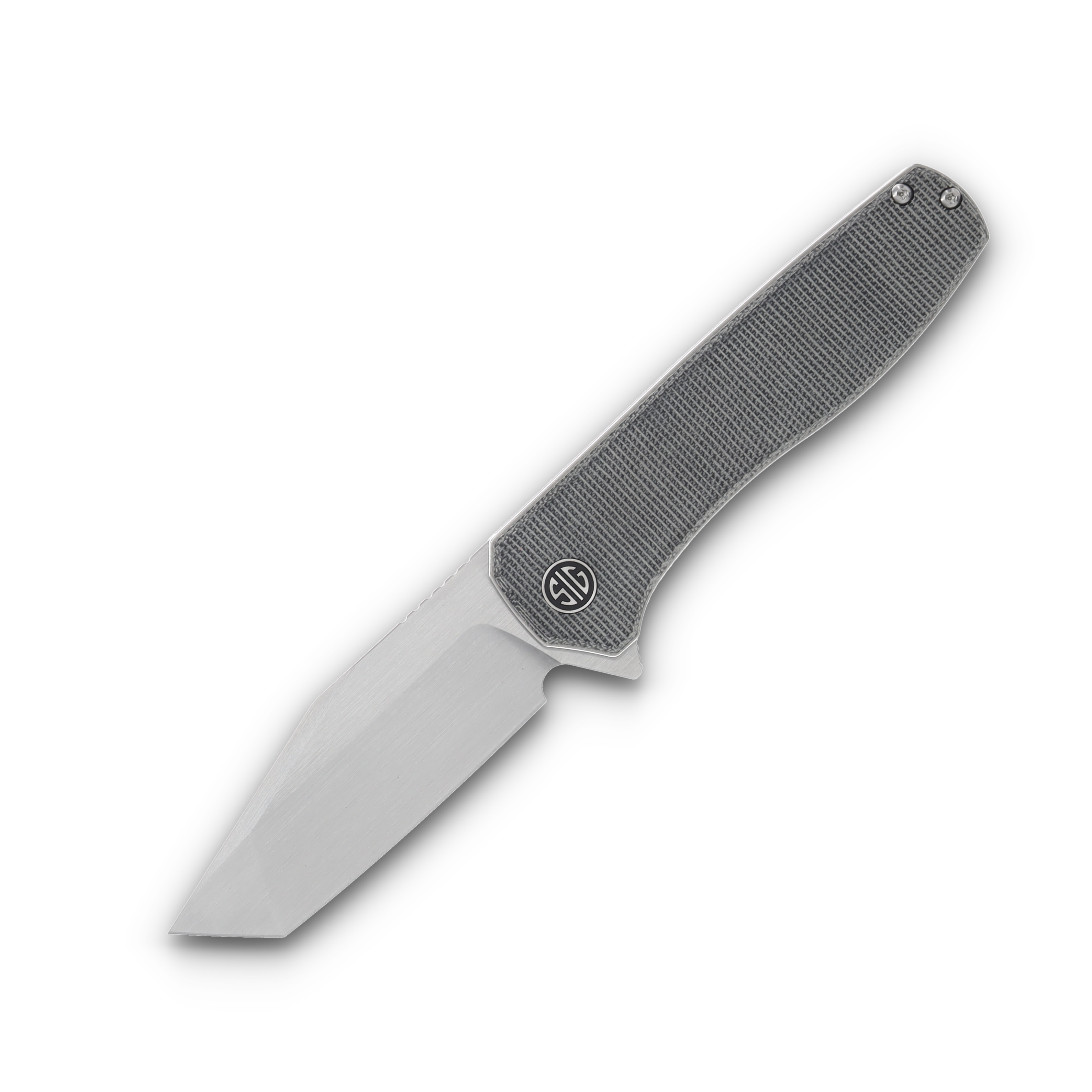EIKONIC Knives x Sig Sauer Xiphos Dark Black Micarta 3.4in Satin Tanto EIKXI6SB View 1