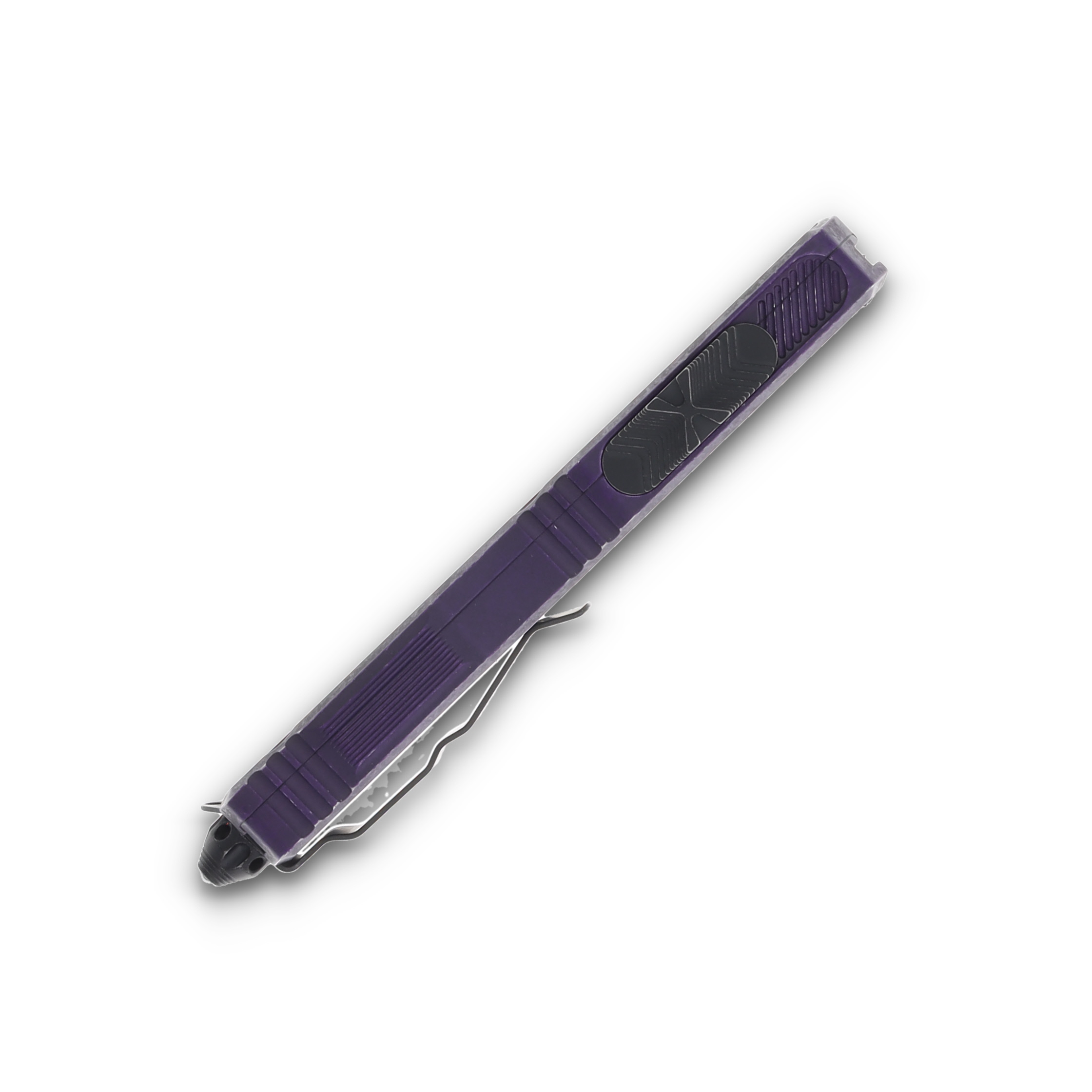 Microtech Scarab II Gen III Auto OTF Weathered Purple 3.95in Drop Point Blade AUMT12781WPU View 5
