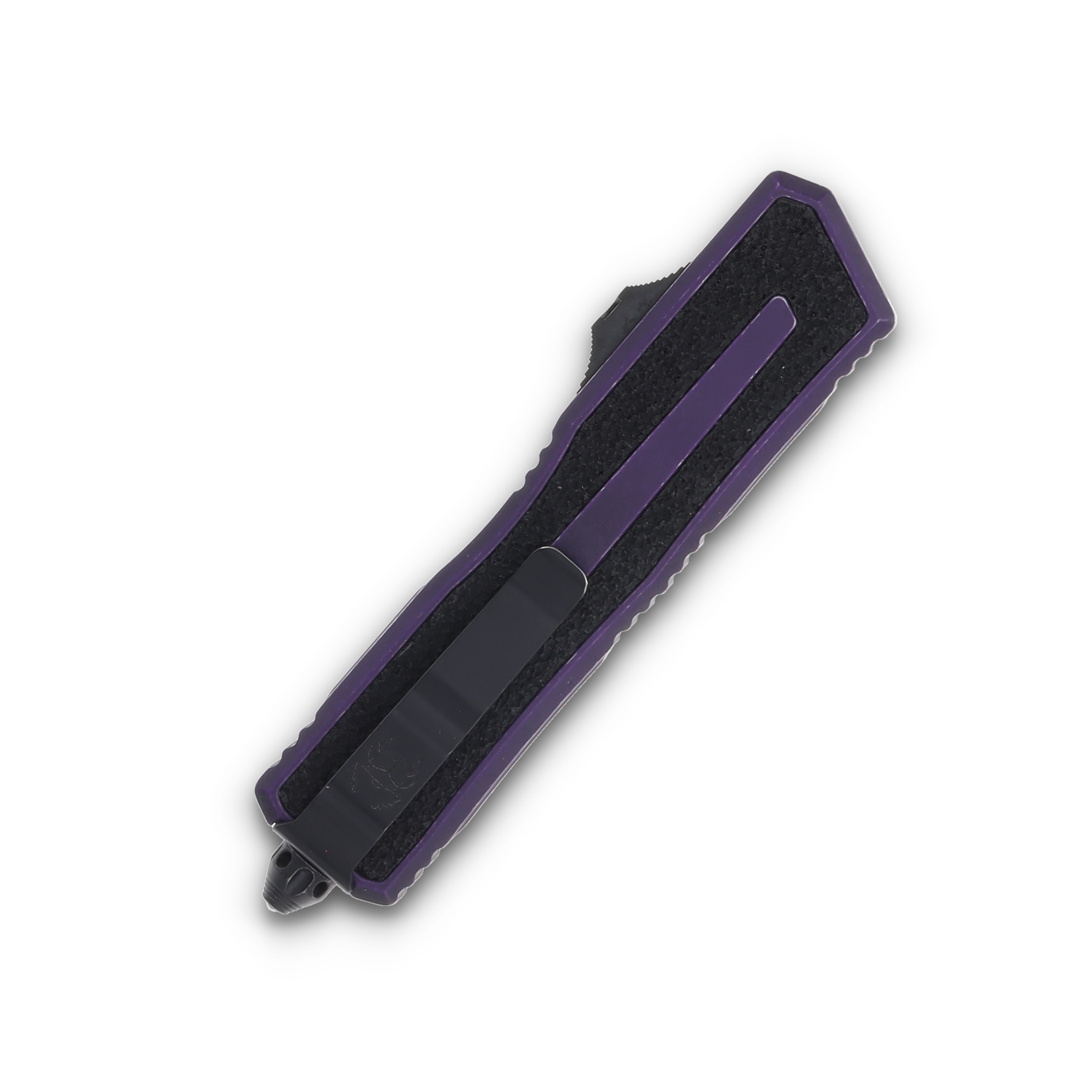 Microtech Scarab II Gen III Auto OTF Weathered Purple 3.95in Drop Point Blade AUMT12781WPU View 4