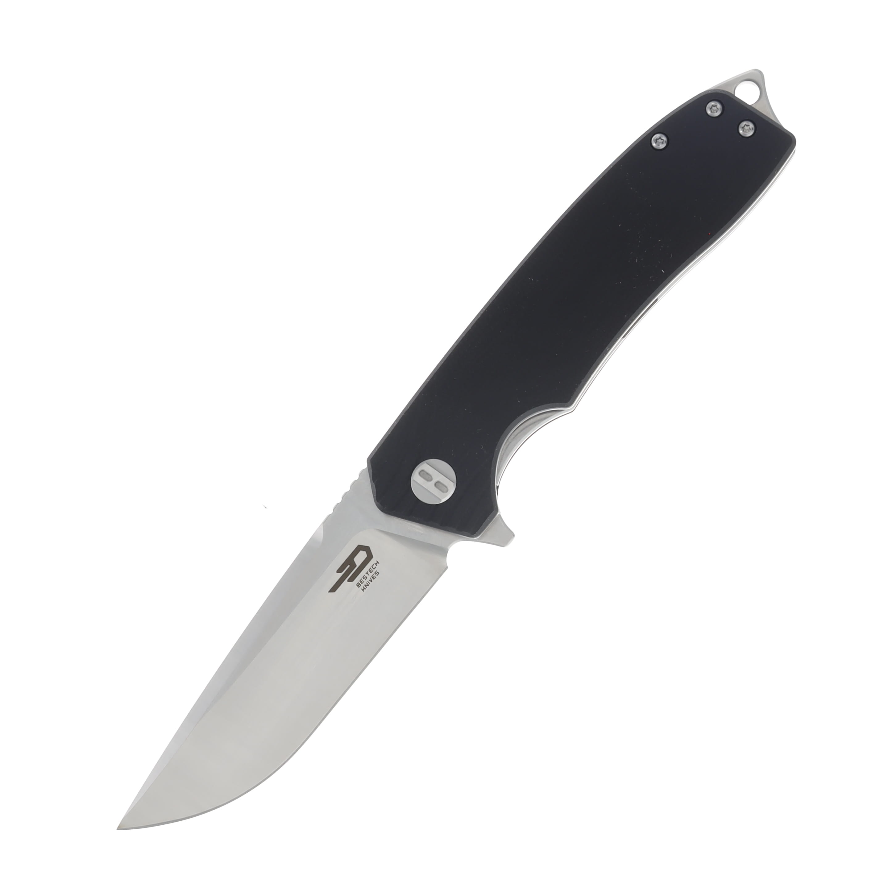 Bestech Knives Lion Folding Knife 3.47in Plain Dual Finish Drop Point BG01A View 1