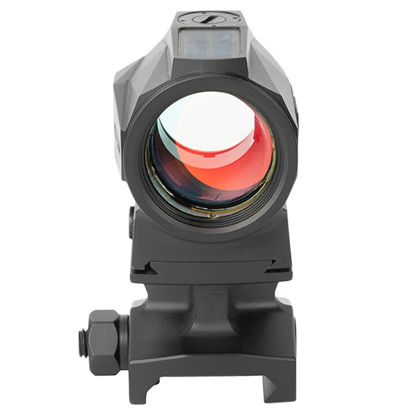 Holosun SCRS Red Dot 1x20mm 2 MOA Red Dot Multi-Reticle Black Anodized Aluminum Housing Solar Charging Aspheric Sight View 3