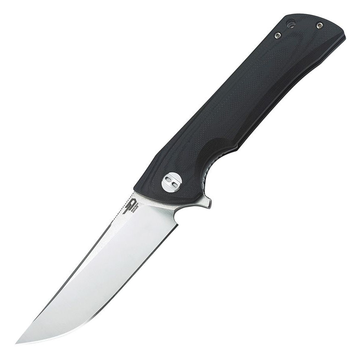 Bestech Paladin Folding Knife Black G10 3.6in Plain Two-Tone Drop Point BG13A-1 View 1