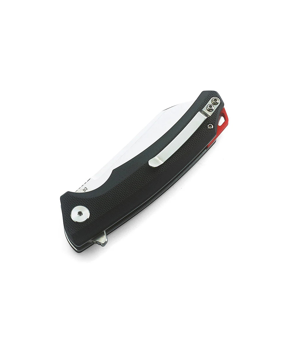 Bestech Knives Texel Black G10 Folding Knife 3.23in Satin/SW Sheepsfoot Blade BG21A-1 View 3