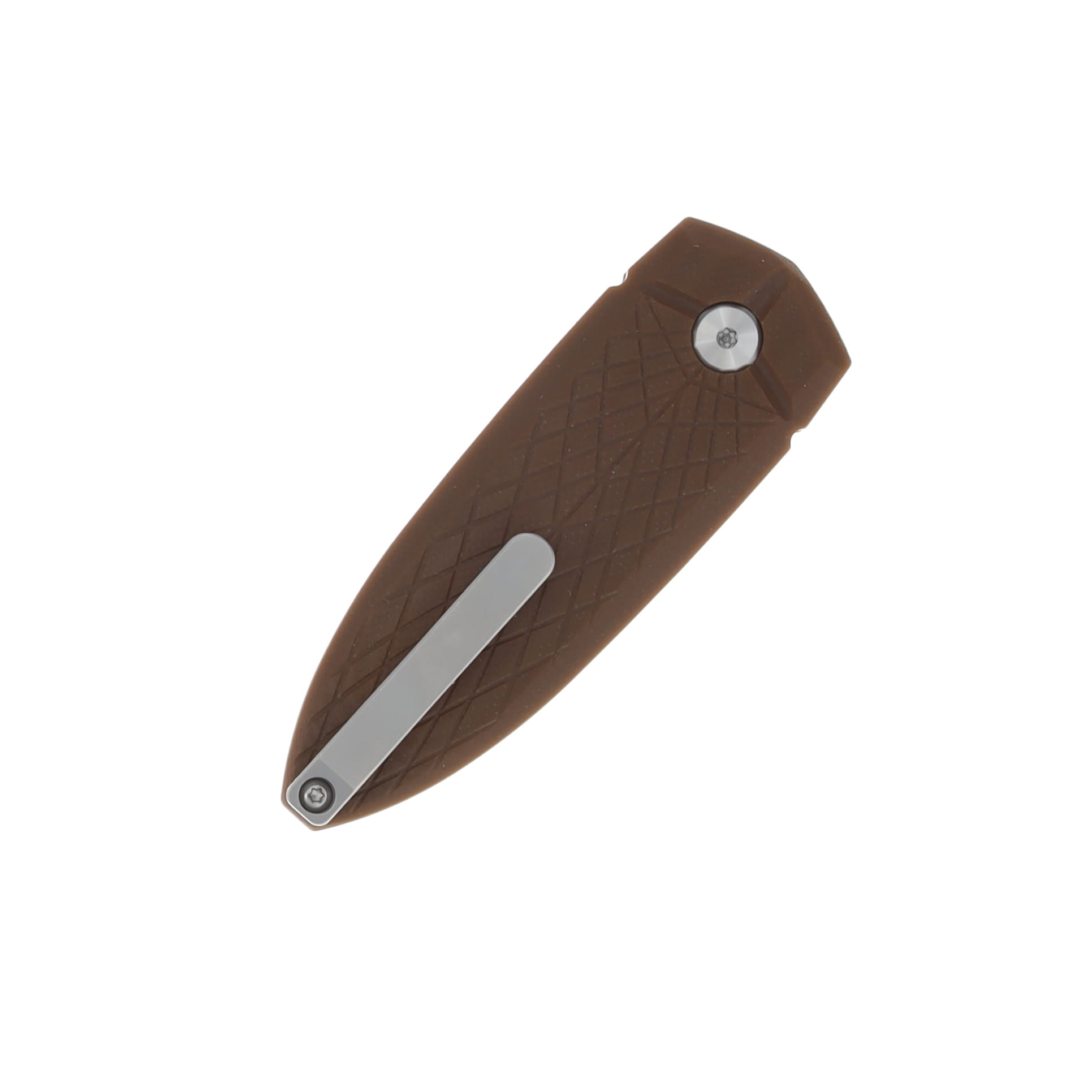 Bestech Knives Ququ Button Lock Folding Satin Spear Point/Brown G-10 BG57A-3 View 3