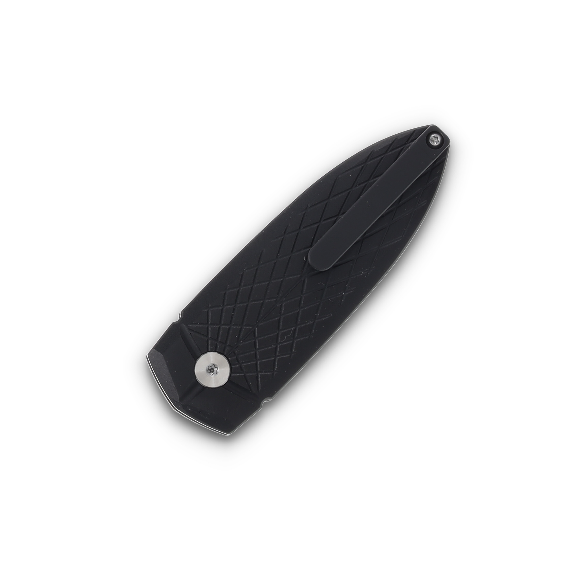 Bestech Knives Ququ Button Lock Folding Satin Spear Point/Black Aluminum BG57B-1 View 2