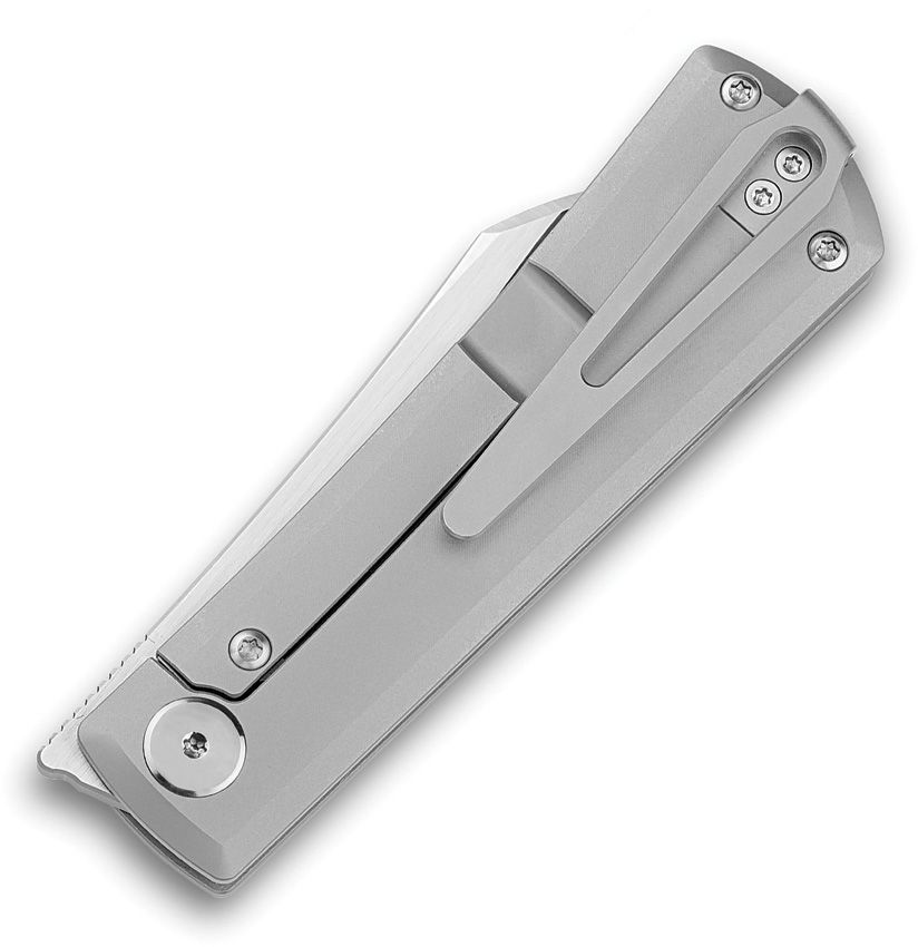 Bestech Knives Bruv Folding Knife Bead Blasted Titanium 2.95in Satin Blade BT2401A View 2