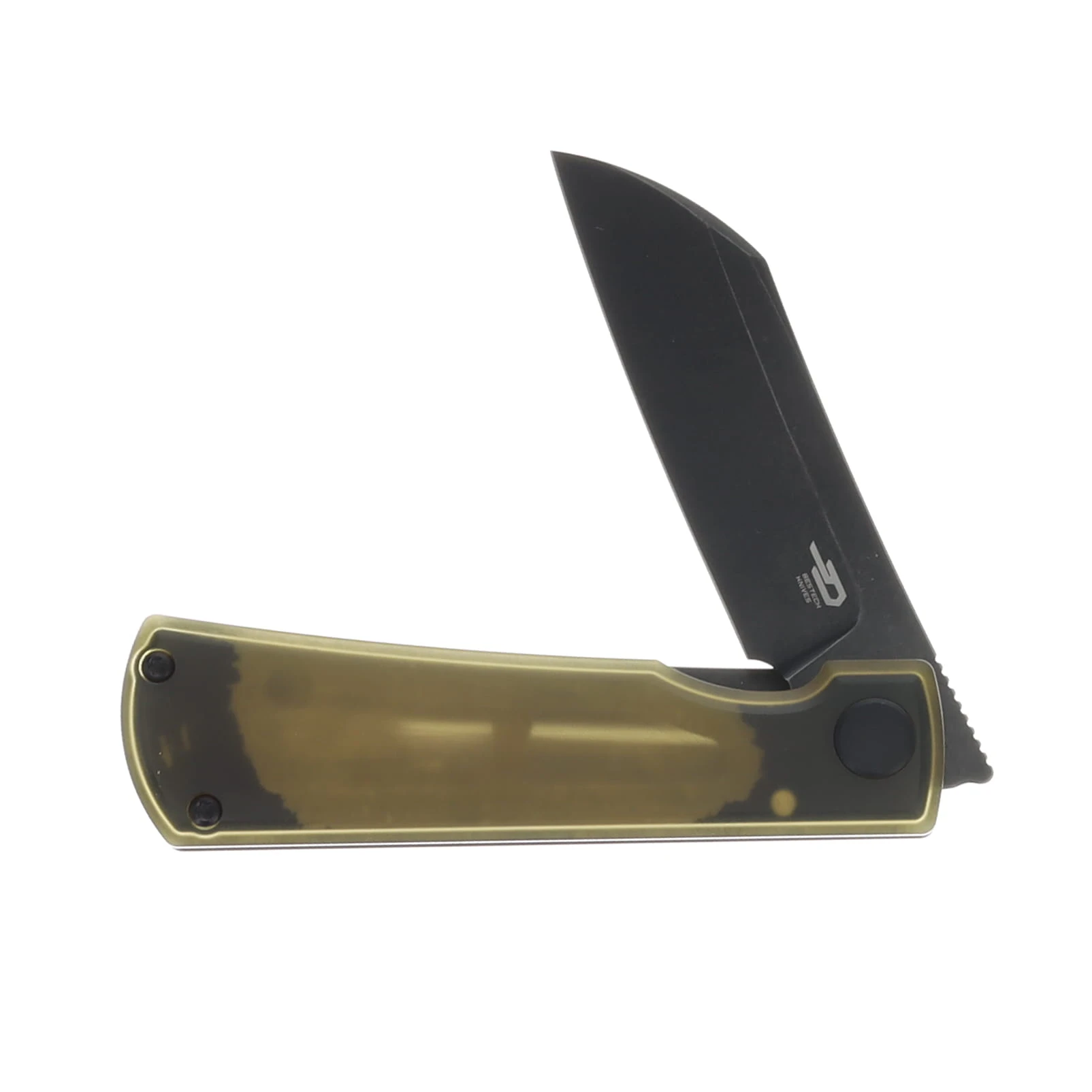 Bestech Knives Bruv Folding Knife Ultem-Titanium Black Stonewash 2.95in Blade BT2401C View 3