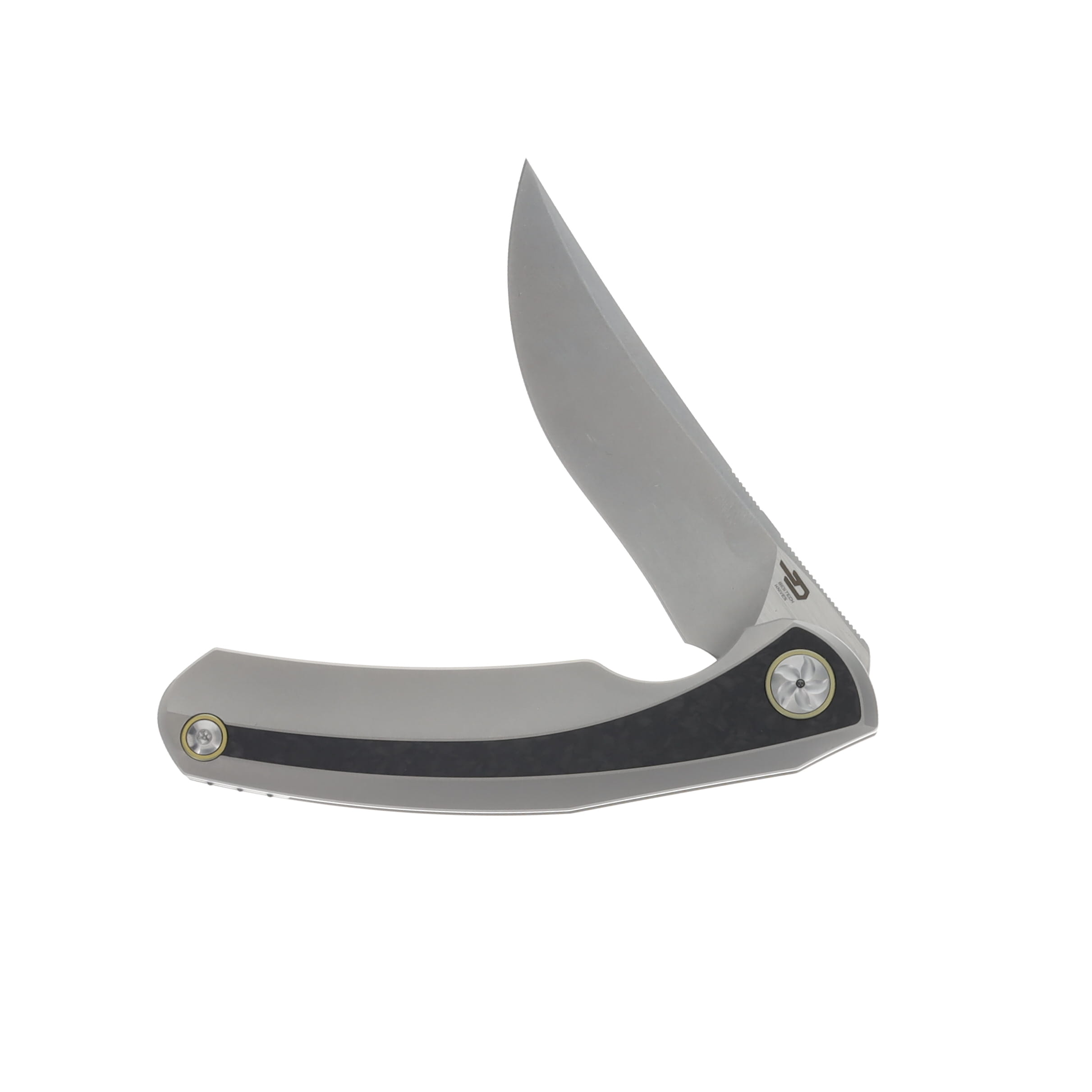 Bestech Knives Sambac Folding Knife Gray 3.62 Inch Plain Dual Upswept BT2402C View 3
